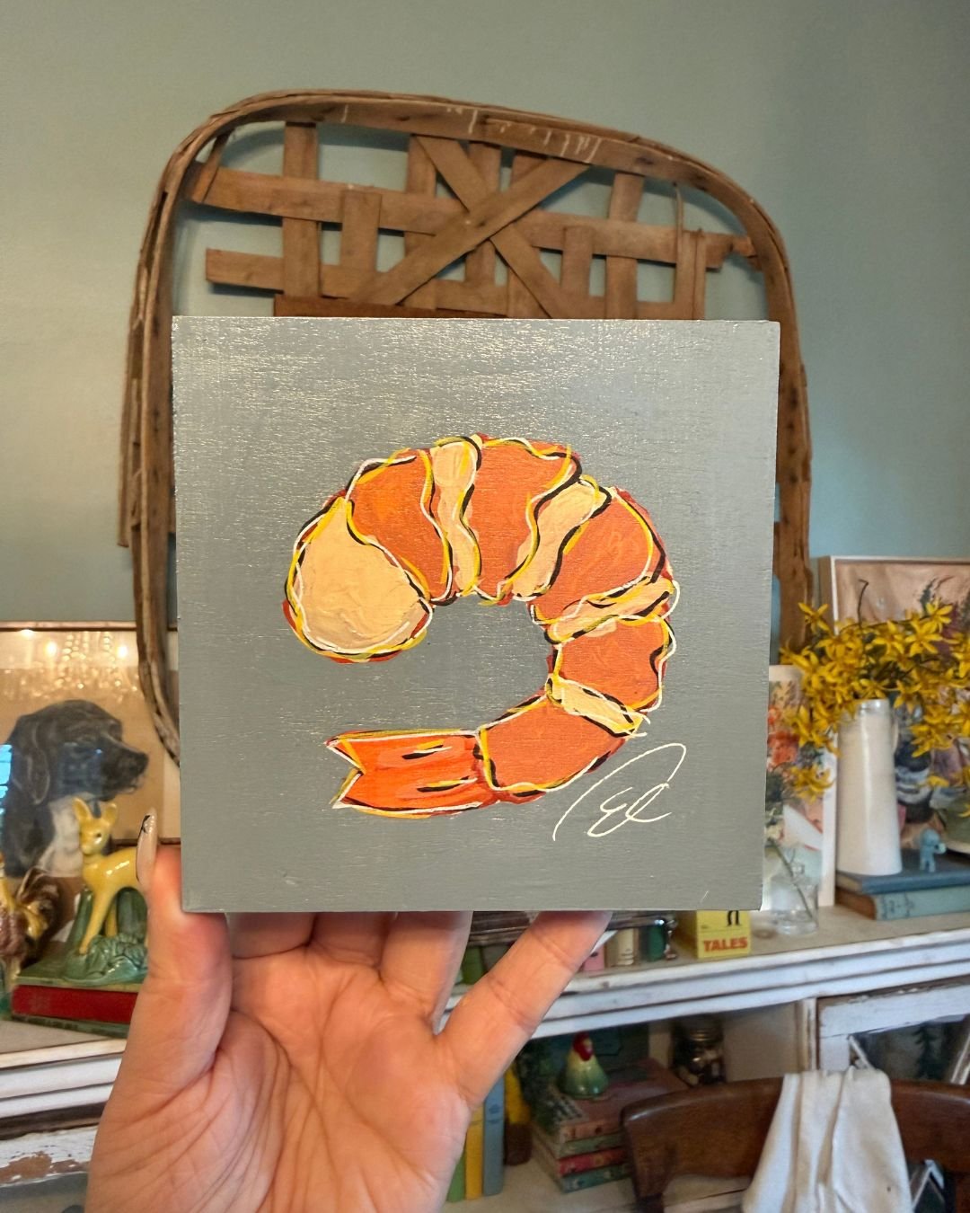 5x5 "Prawn to be wild" original