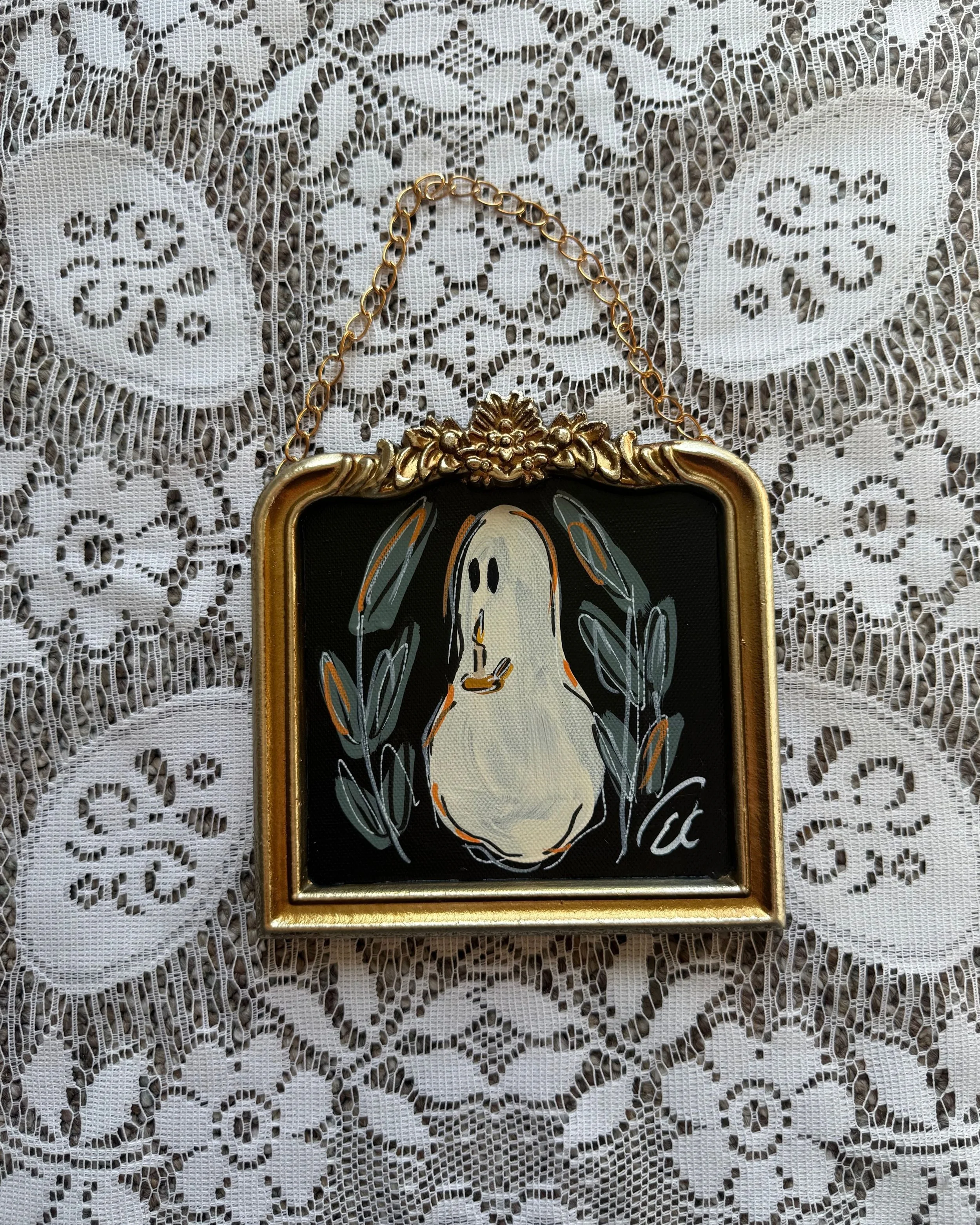 5x5 "Wick or treat " original
