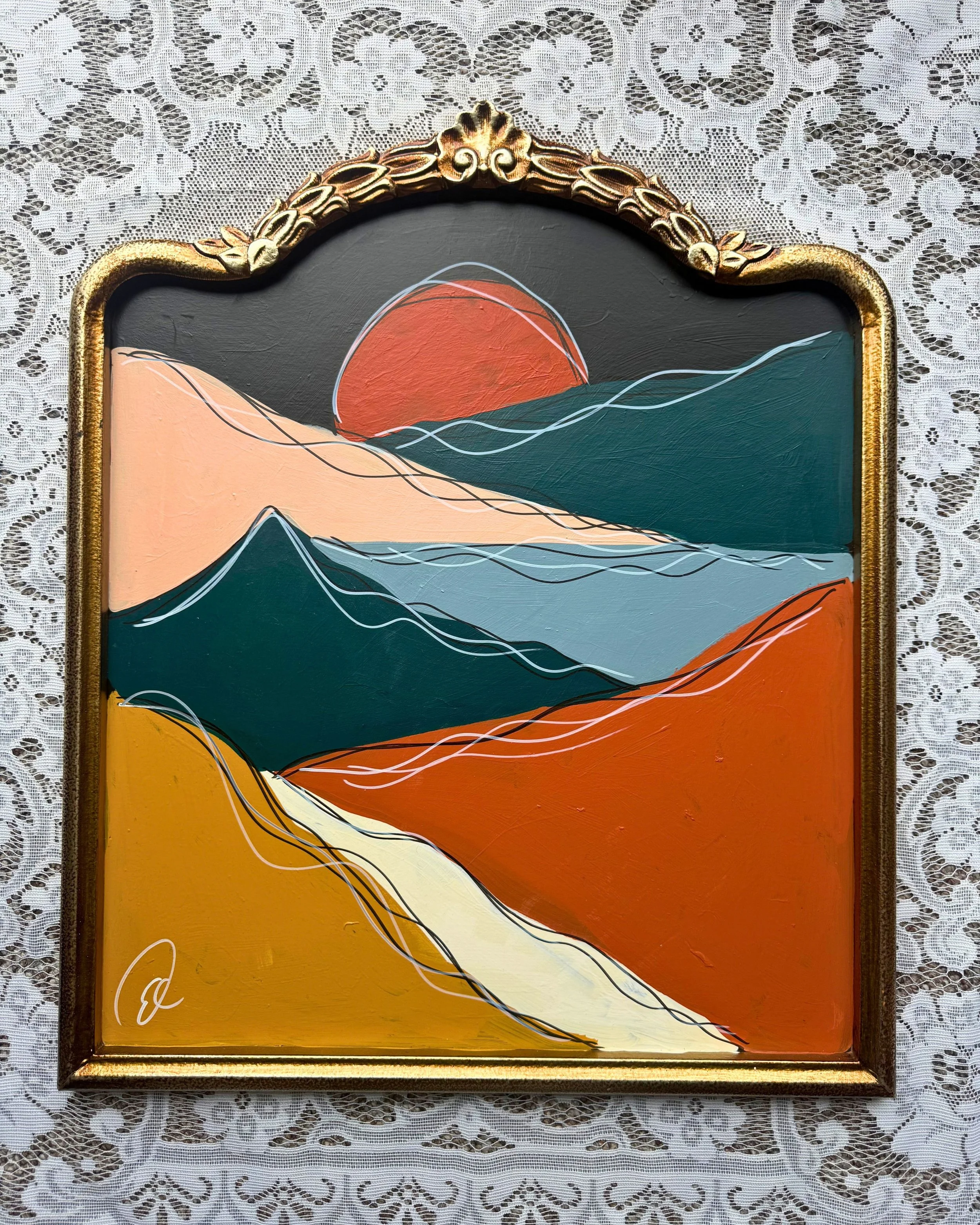 20x20  "One more suset" Original
