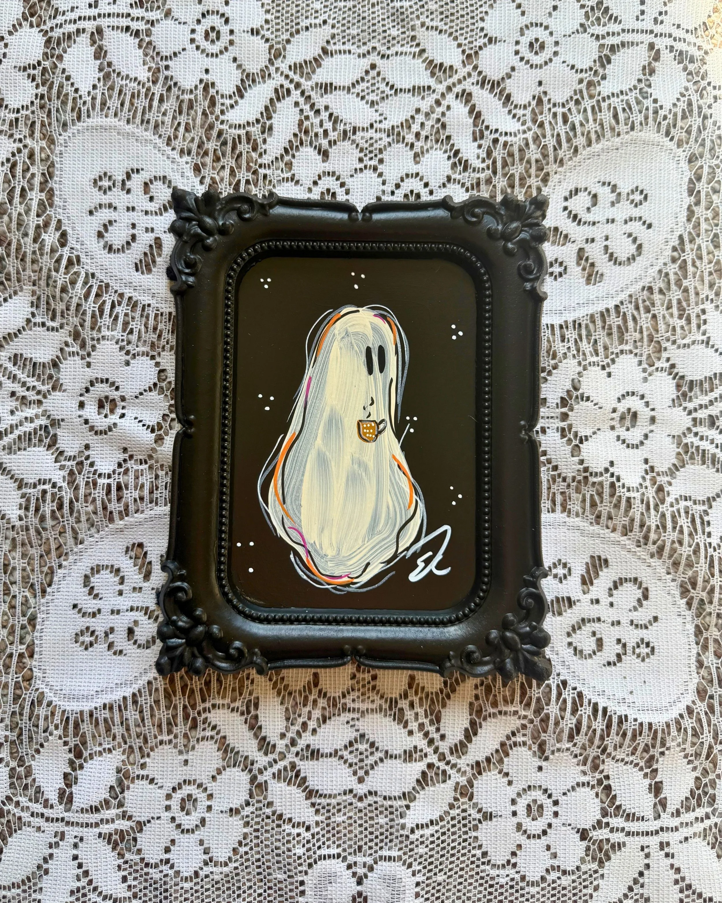5x7 " Brewed awakening" original