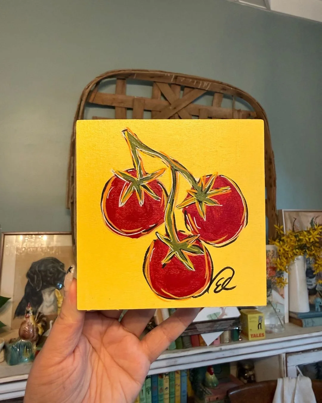 5x5 "Vine and dandy" original