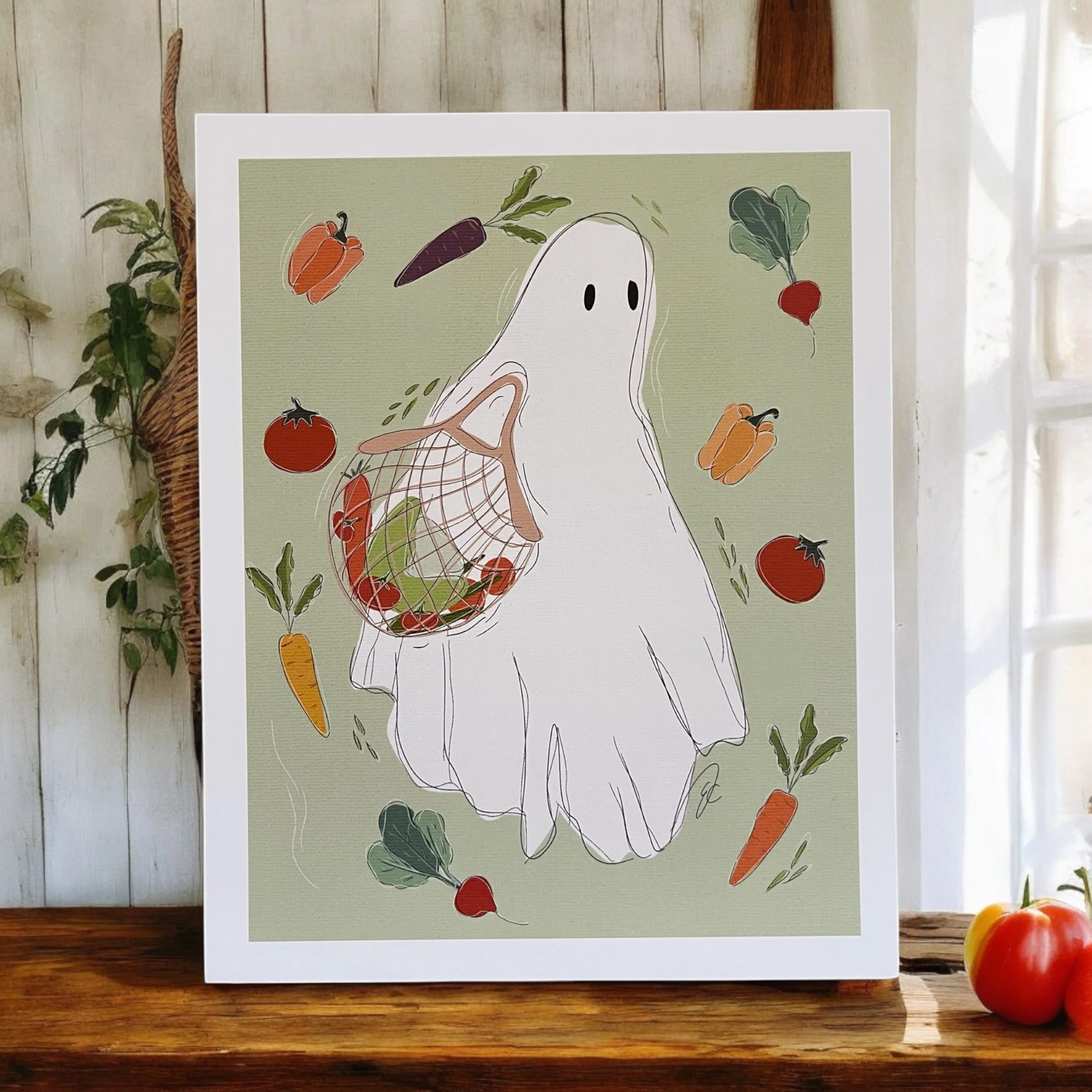 Farmers market ghost print!