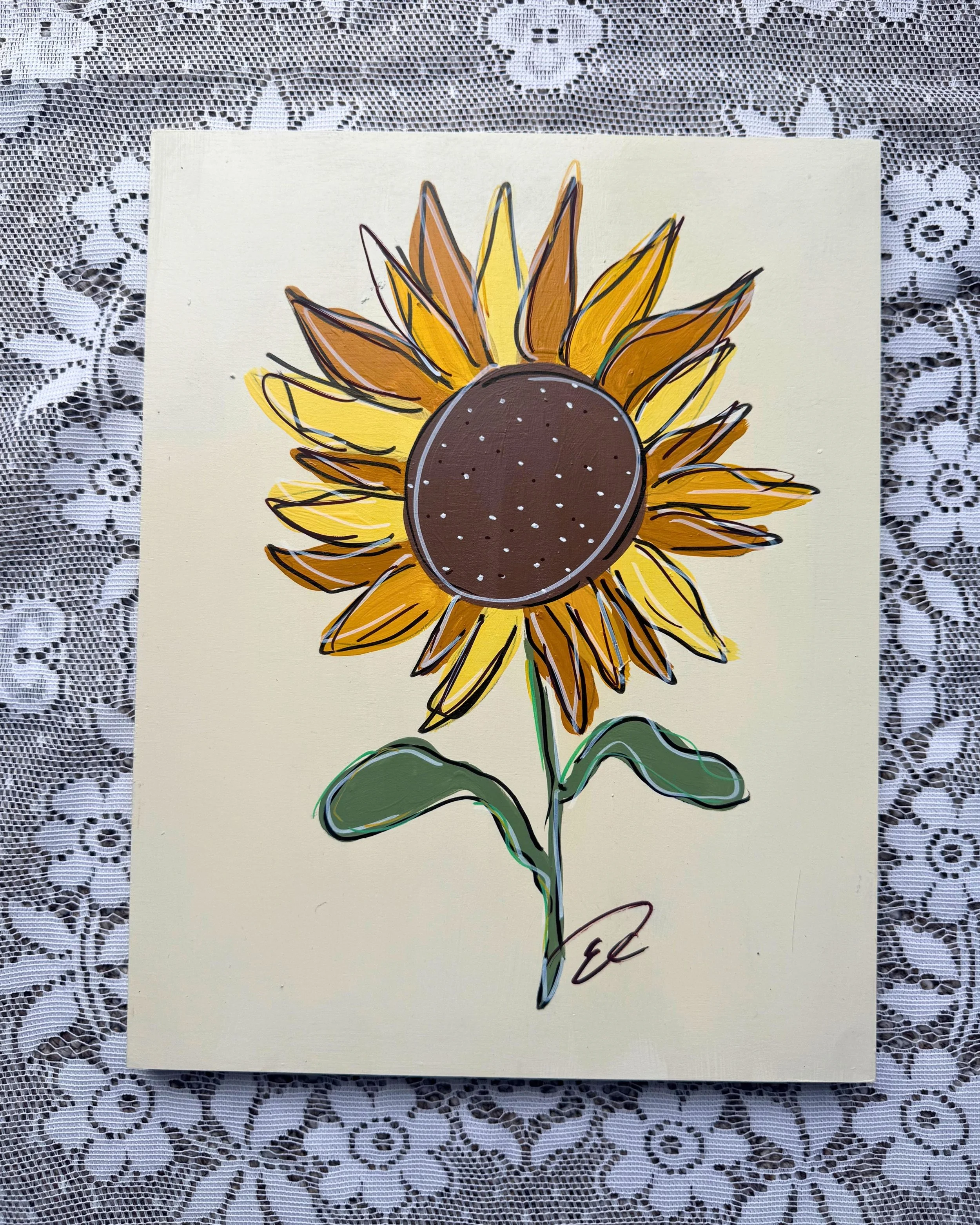11x14  " Here comes the sun " Original