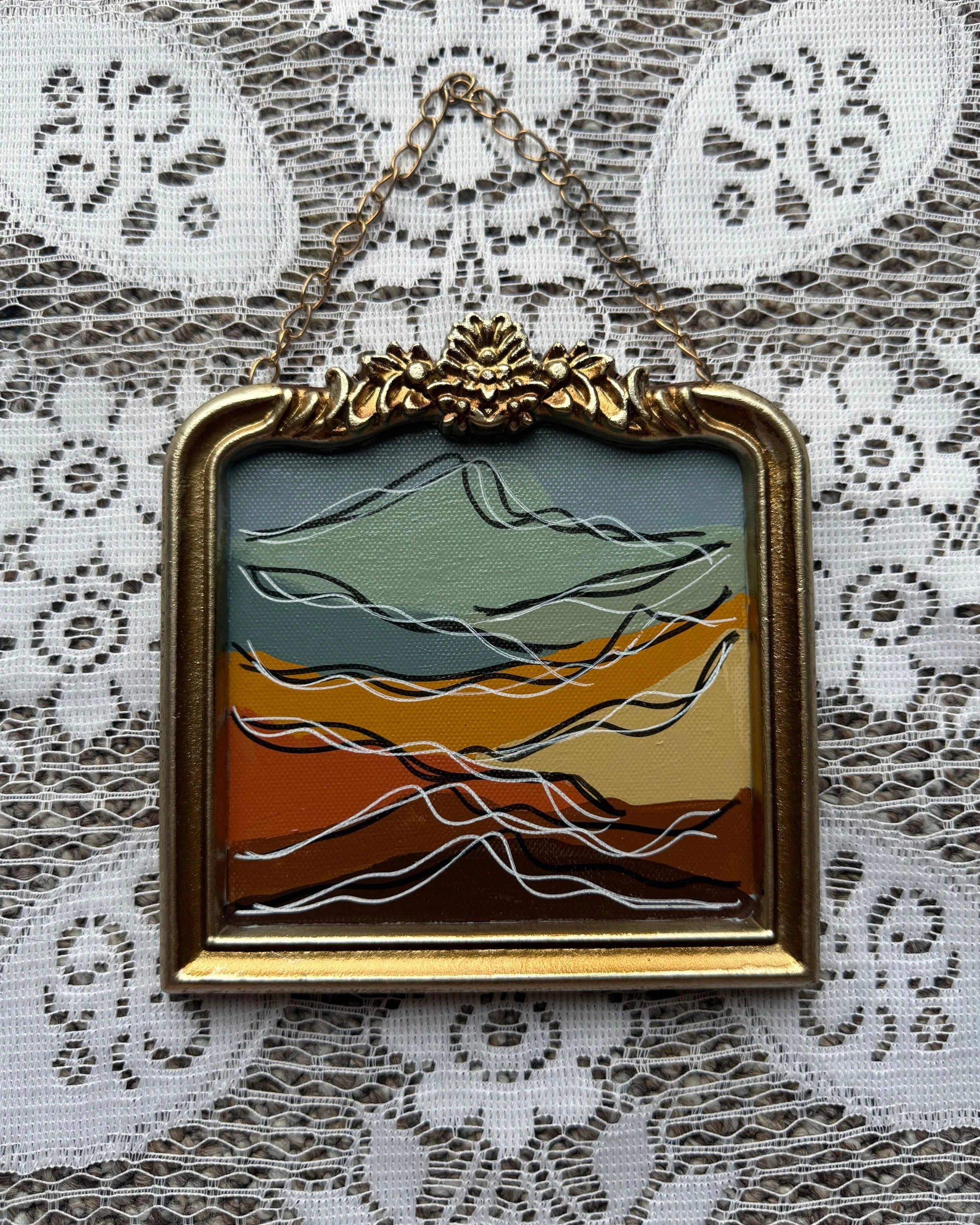 5x5 " Around the bend" original