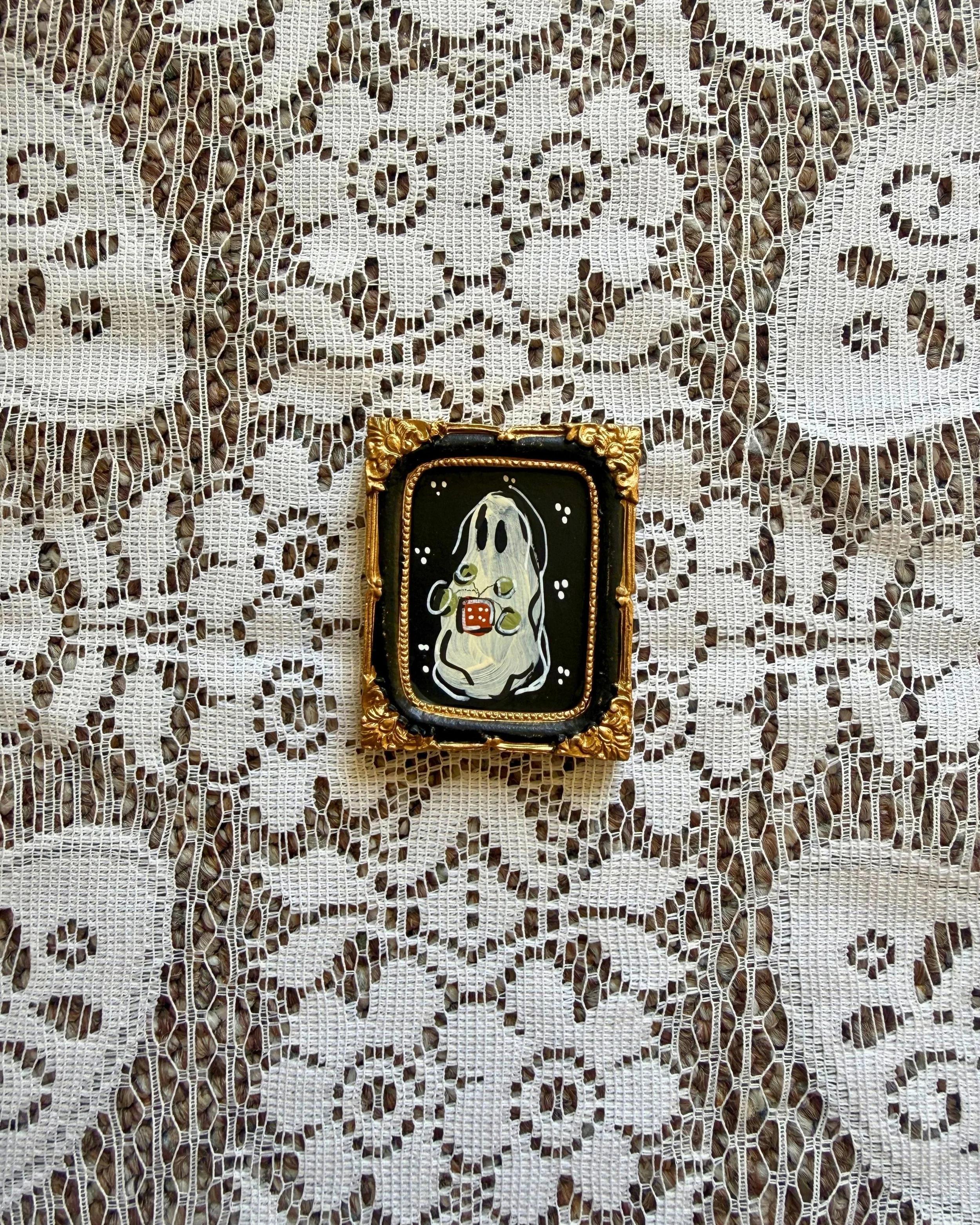 2x3 " The secret graveyard" Painted magnet