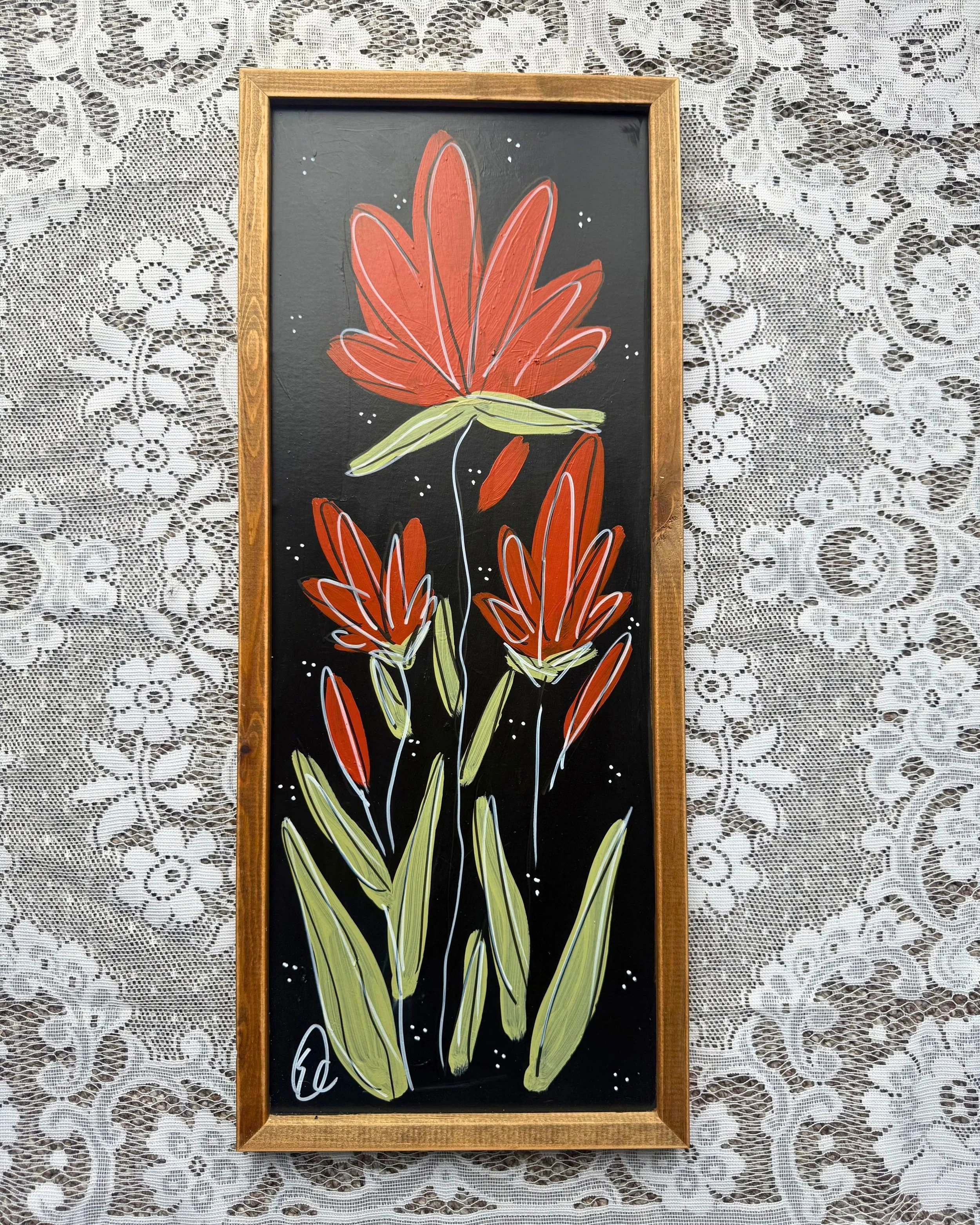 10x24  "Groovy garden " Original