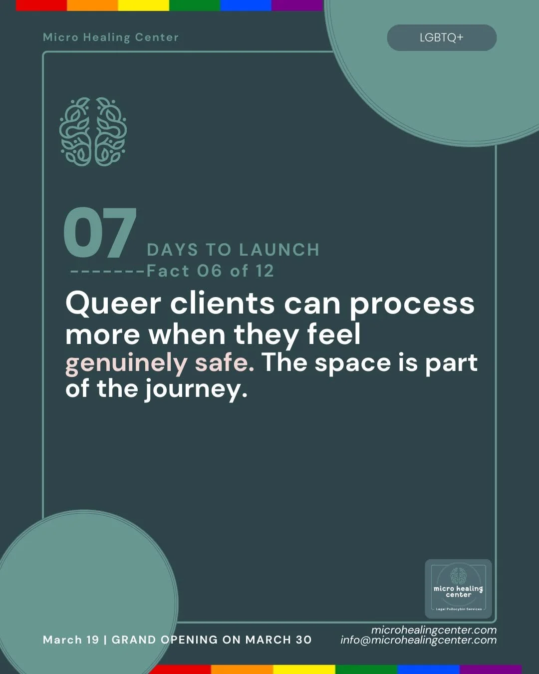 Seven days out. And this one is for the facilitators who already know this in their bones.
The container is part of the medicine. It always has been. And for queer clients especially, feeling genuinely safe in a space, not just tolerated, not just ac