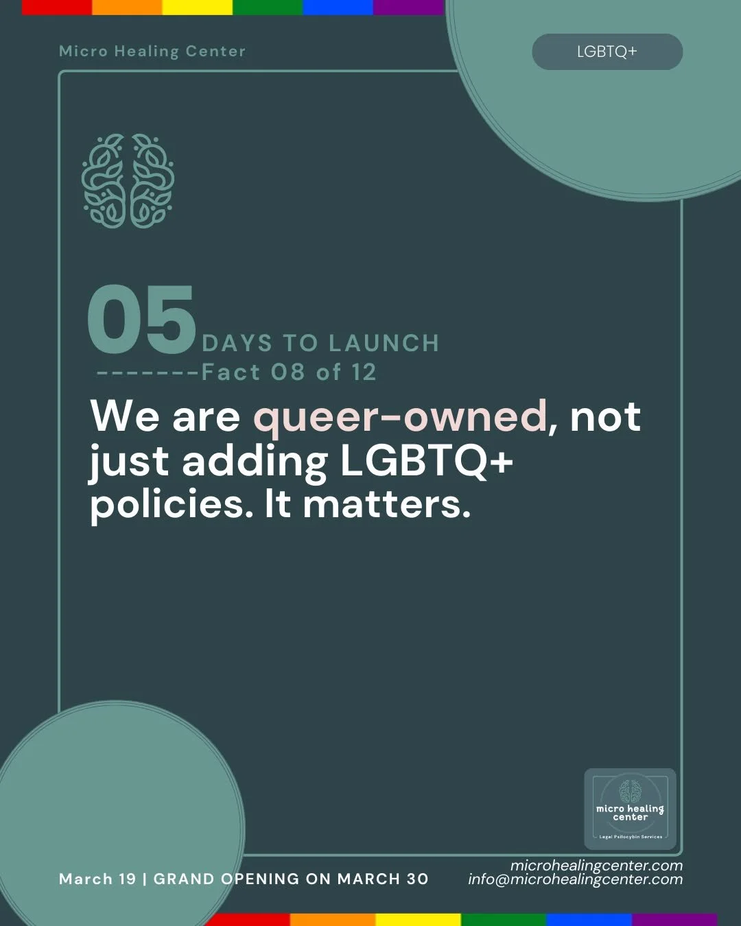 Five days out. And we want to name something directly.

There is a meaningful difference between a healing space that has a nondiscrimination policy and a healing space that is genuinely queer-centered. One is a baseline. The other is a culture.

At 