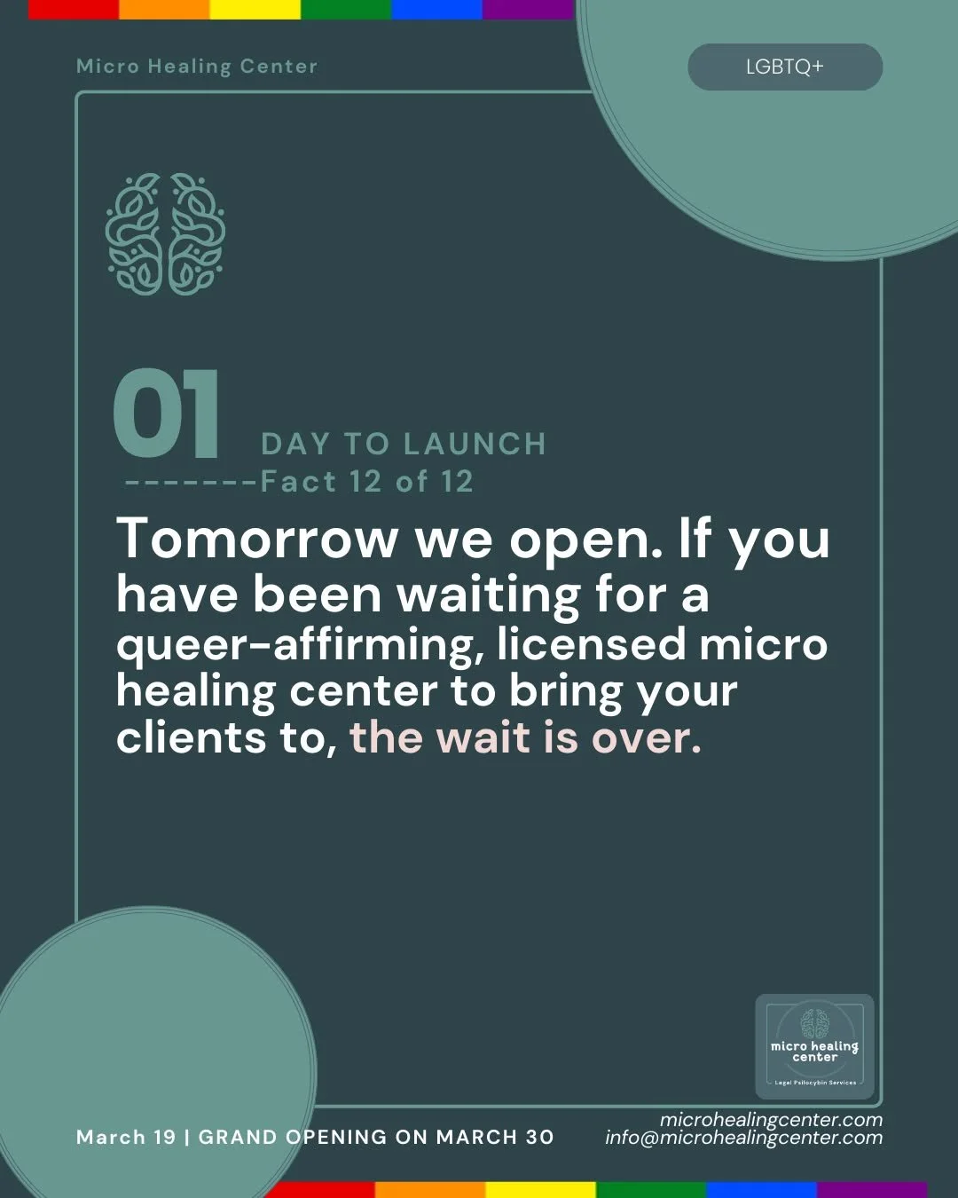 One day out. And this is the only thing we want to say today.

If you are a queer facilitator who has been looking for a space that was genuinely built for your clients, not retrofitted, not almost right, but actually built with the LGBTQ+ community 