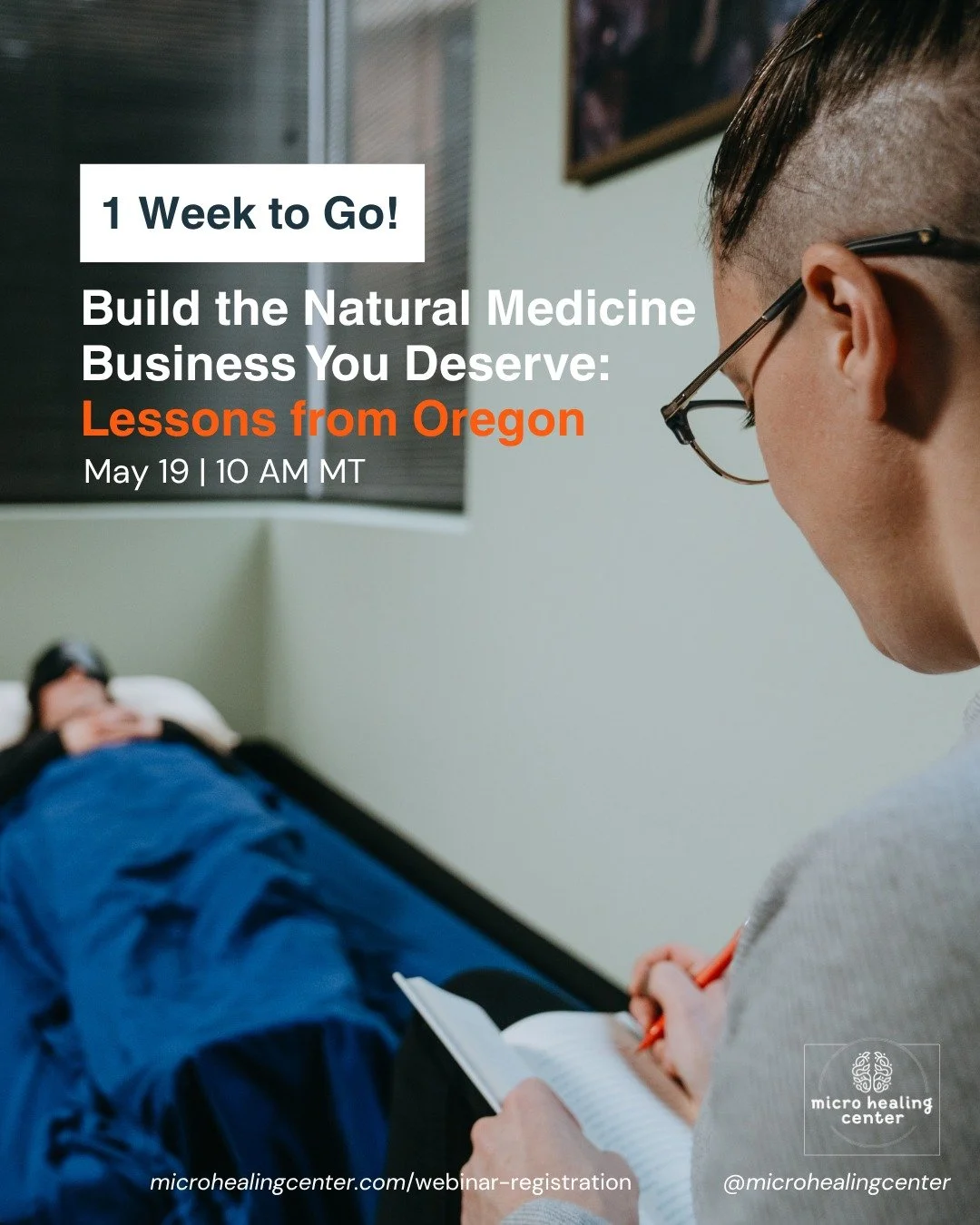 Build the natural medicine business you deserve.
 
 A webinar by Jade, Director of Growth of Micro Healing Center.
 
 Oregon legalized this work two years before Colorado. They have already made the mistakes Colorado practitioners are about to make. 