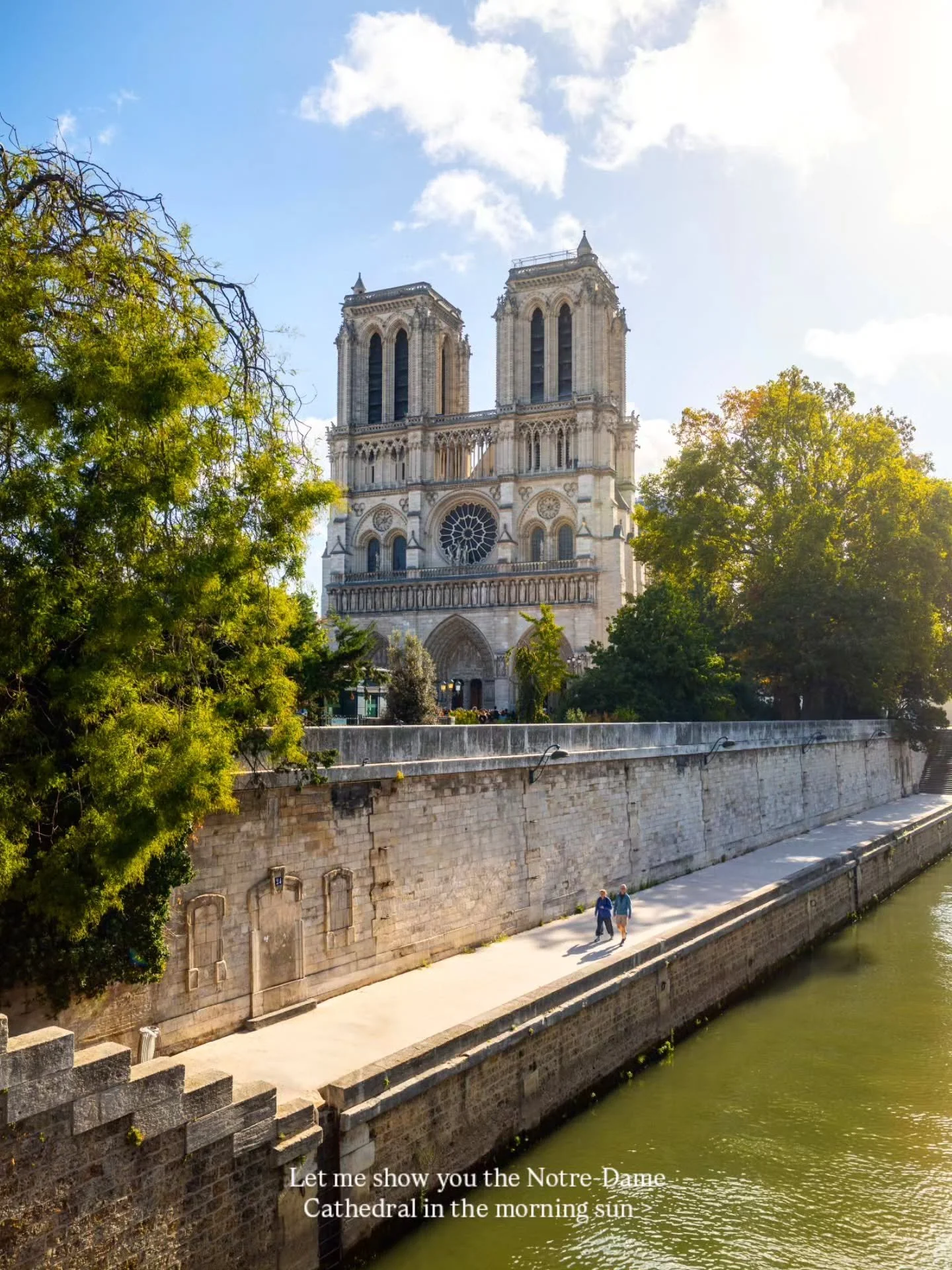 The restored Notre-Dame Cathedral in the morning sunlight 🌞🇫🇷⁠ A 24-hour layover in Paris wasn't too bad :)⁠
⁠
🙋🏼&zwj;♂️ Follow @mitevisuals for more⁠
⁠
#paris #france #notredame #visitparis #monument