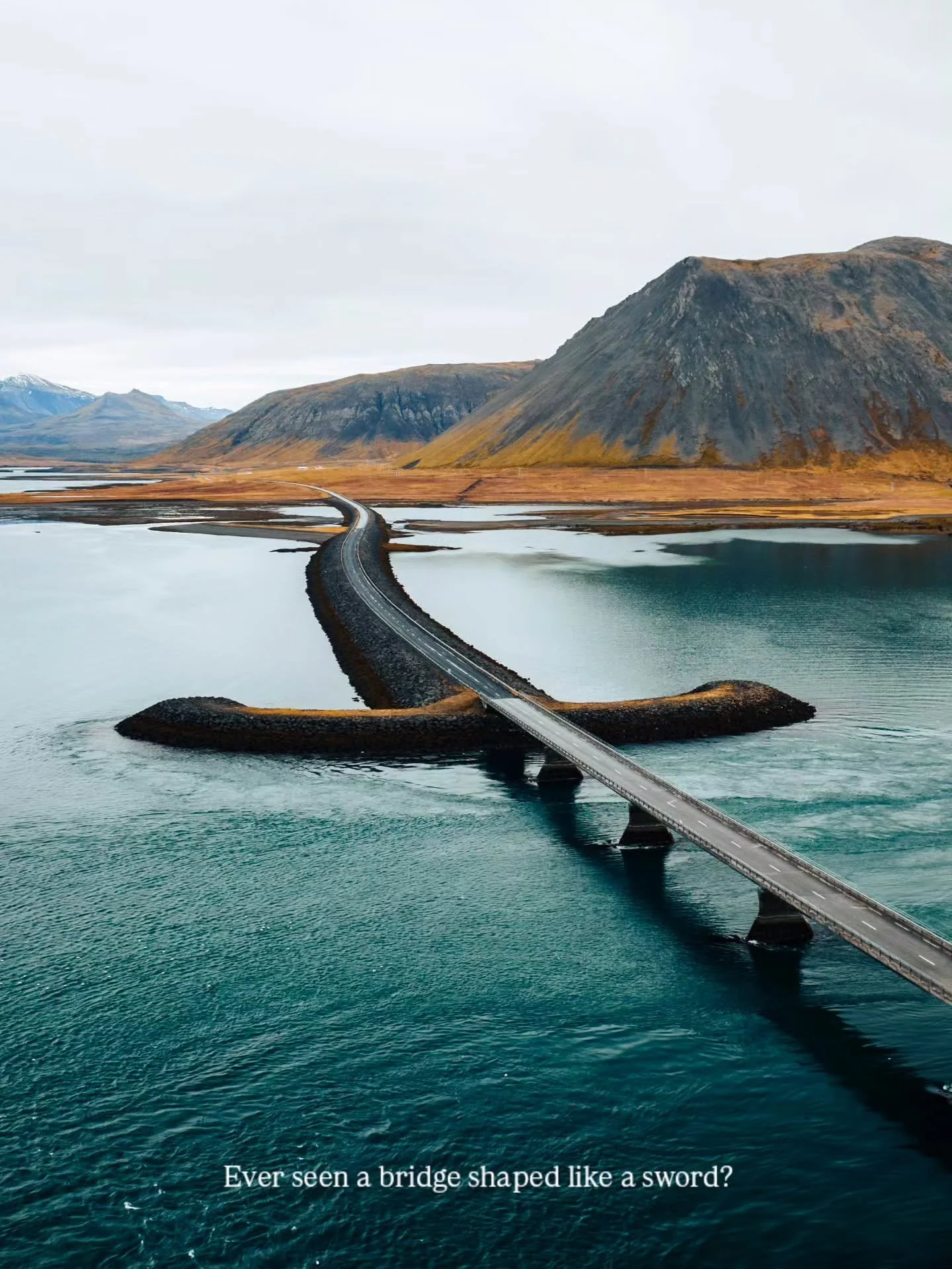 When the Viking blood still runs deep in the veins of Icelandic bridge designers ⚔️⁠
⁠
#iceland #visiticeland #bridge #viking #transportation