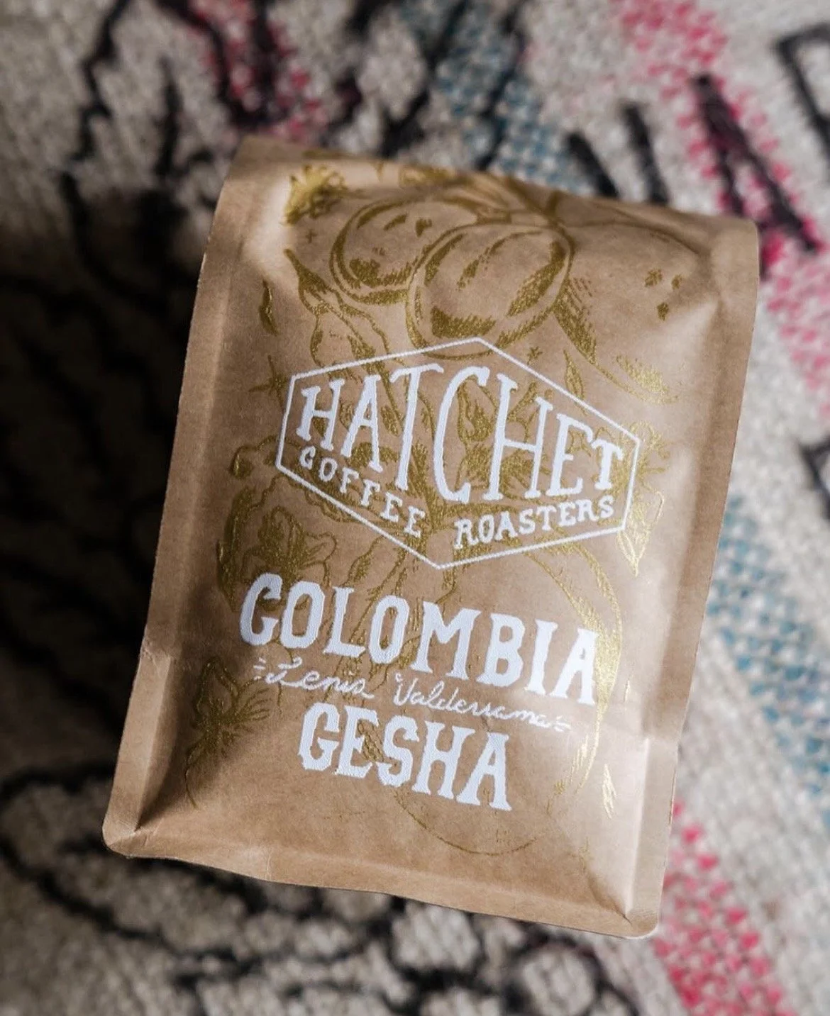 Hand lettering and illustration for Hatchet Coffee