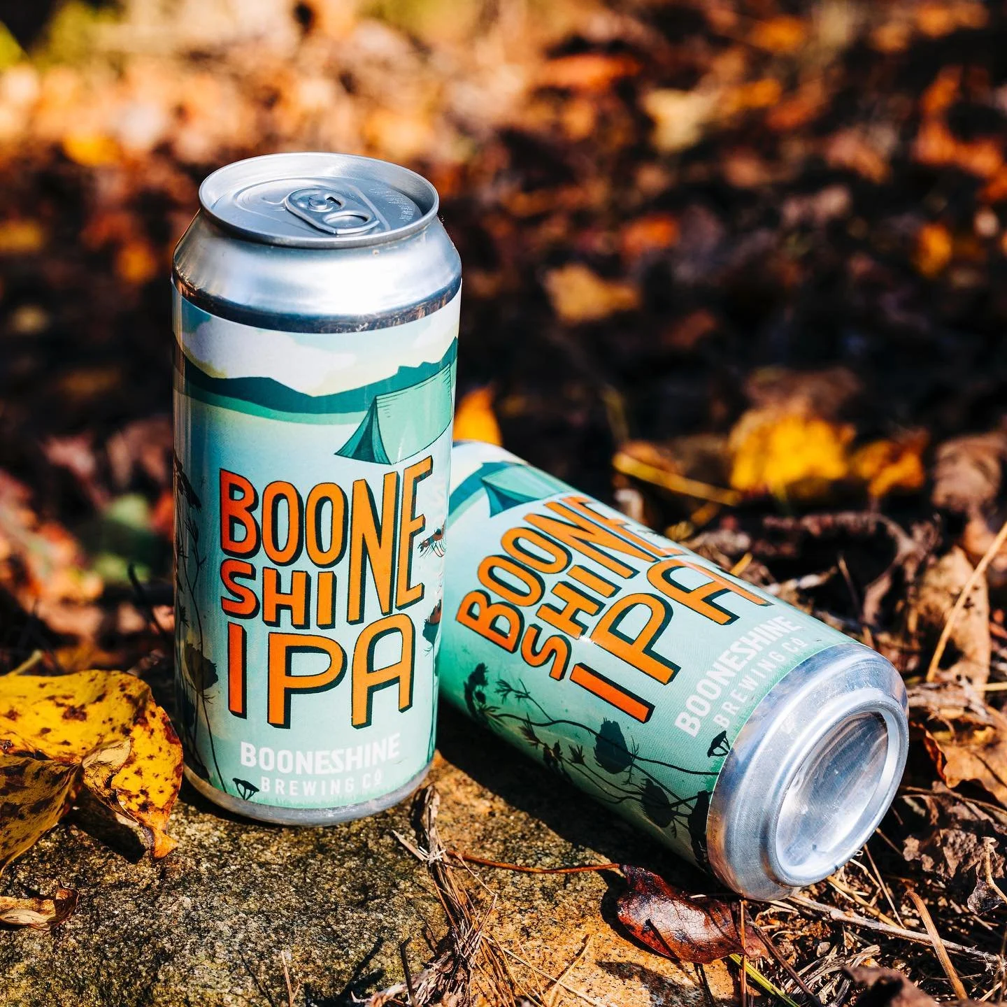 Booneshine IPA lettering and can design, Booneshine Brewing 