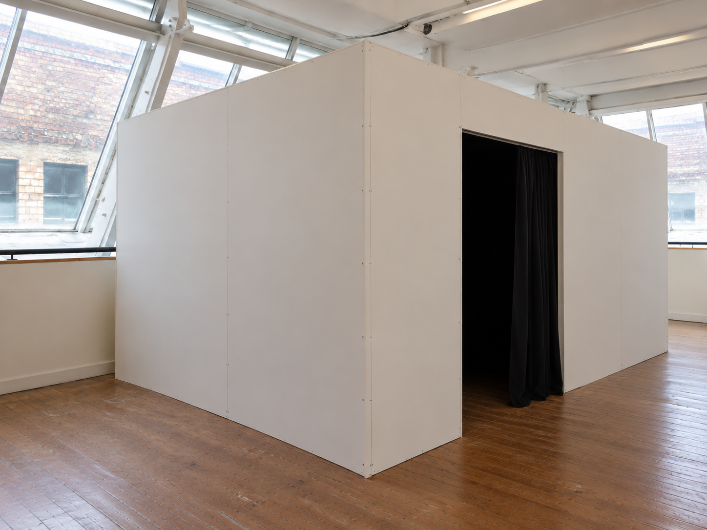 Elaine Ford Visual Music exhibition, dark room