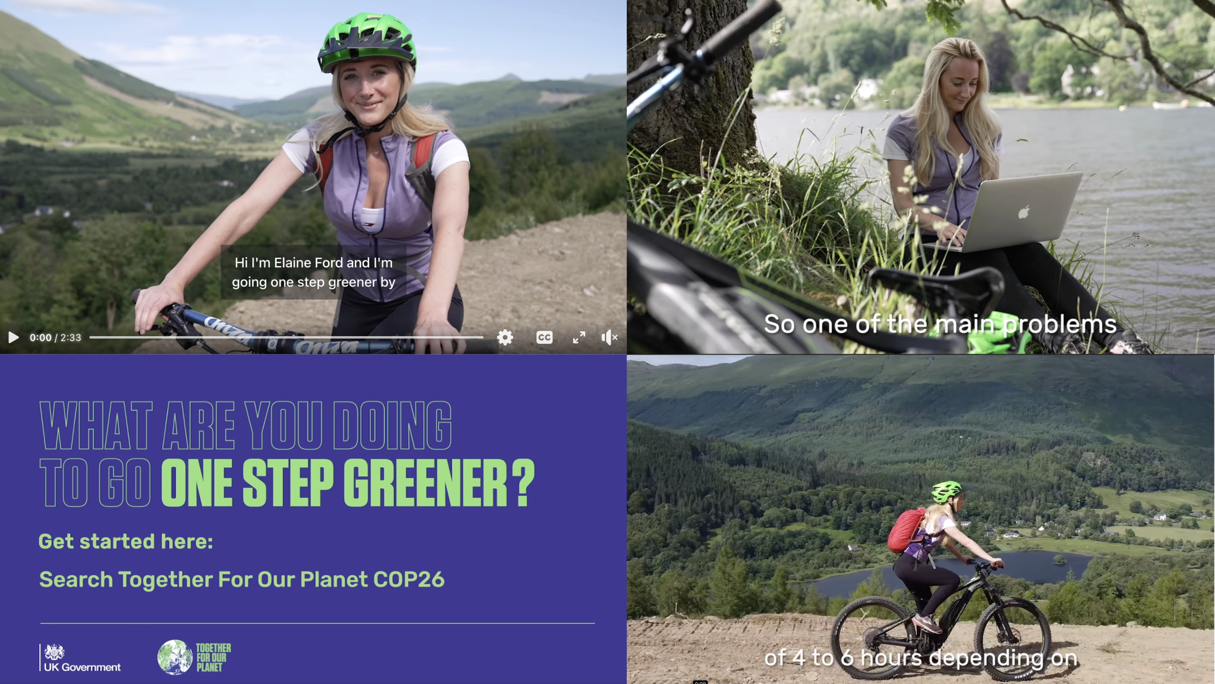 COP26 Ambassador Elaine Ford Electrek Explorer One Step Greener