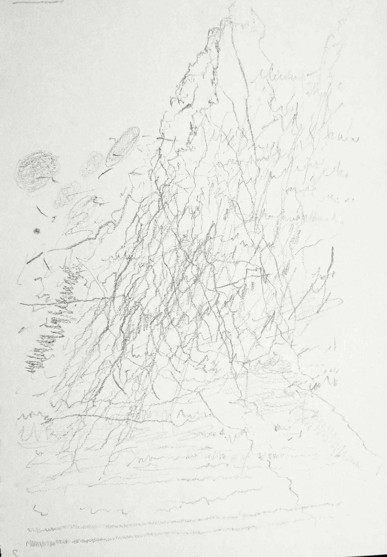 Inscription - ‘drawing to explore our sensory experiences of a physical environment’