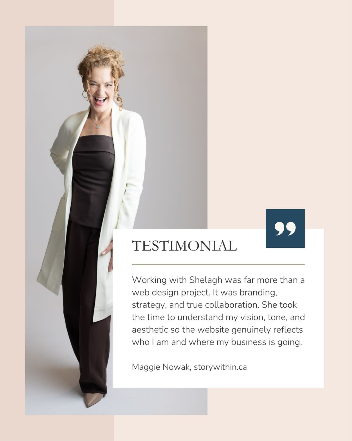 I feel so fortunate to collaborate with creative and inspiring women&hellip;.like Maggie Nowak. 💫

Maggie came to me with a template that wasn&rsquo;t feeling like her. We started with brand strategy, reimagined the entire site, and built something 