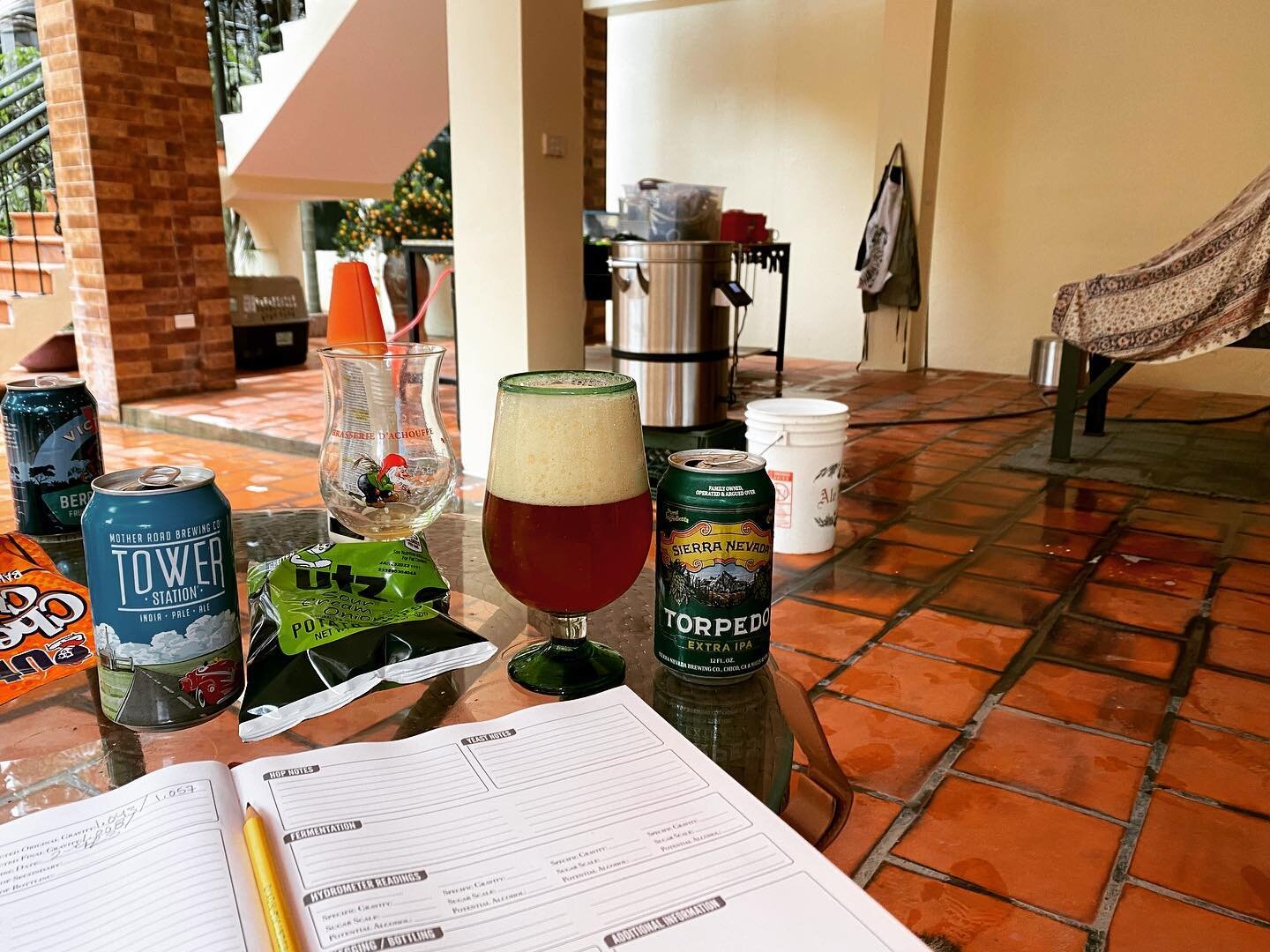 Successful second homebrew day in Hanoi! Not sure many torpedoes have been enjoyed here before! #beer #homebrew #hanoi #vietnam #sierranevada