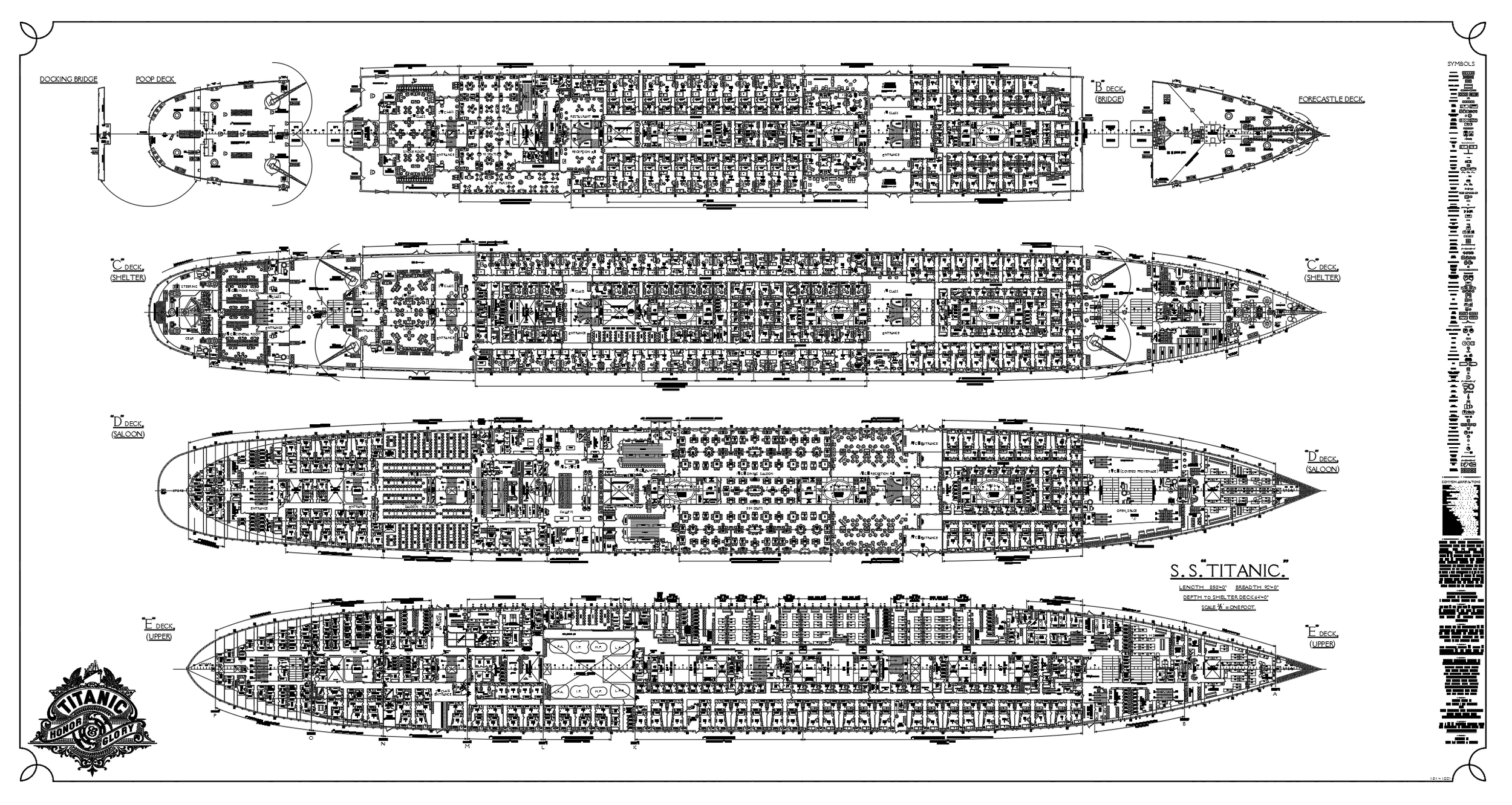 Titanic Deck Plan