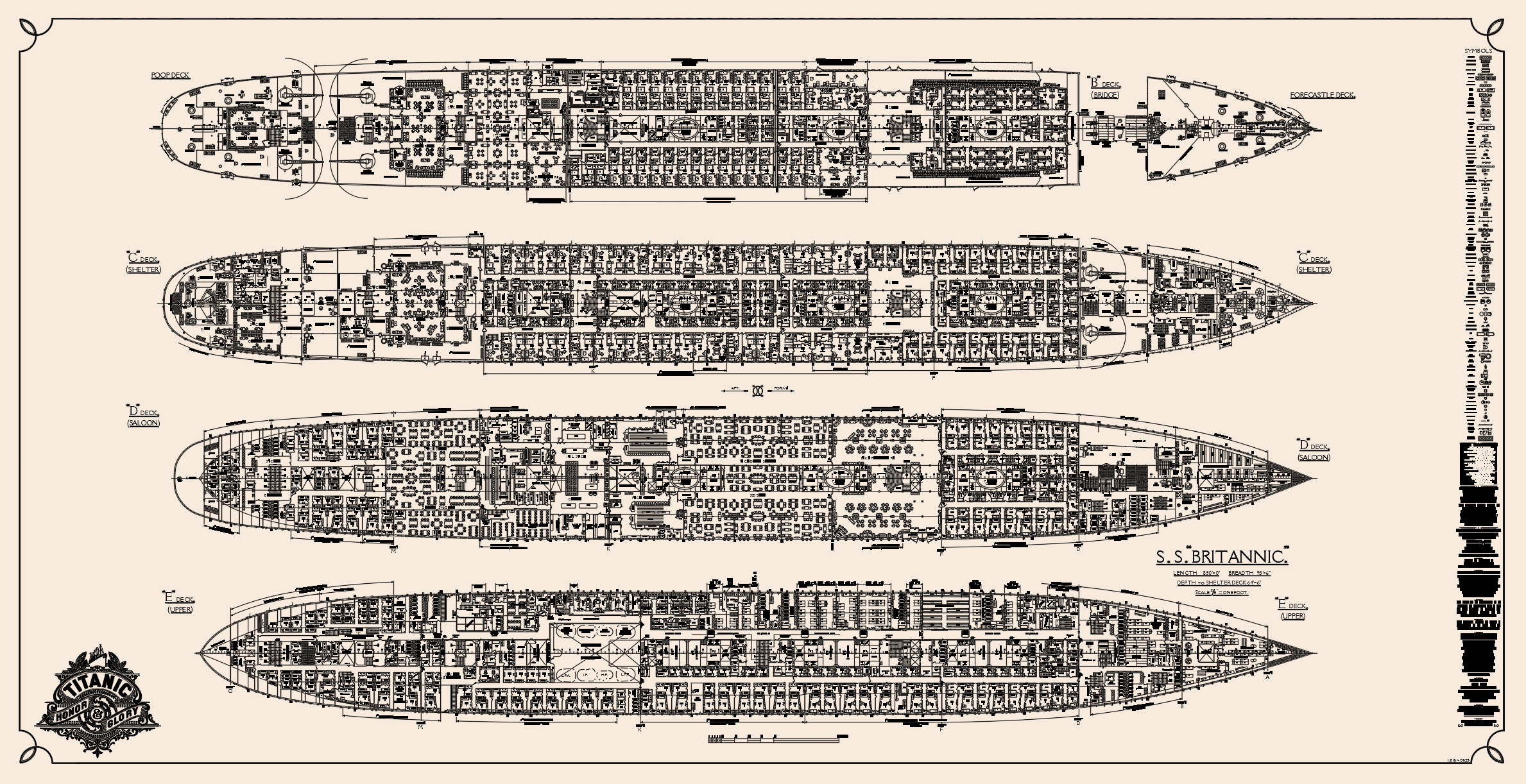 Titanic Deck Plantitanic deck plan