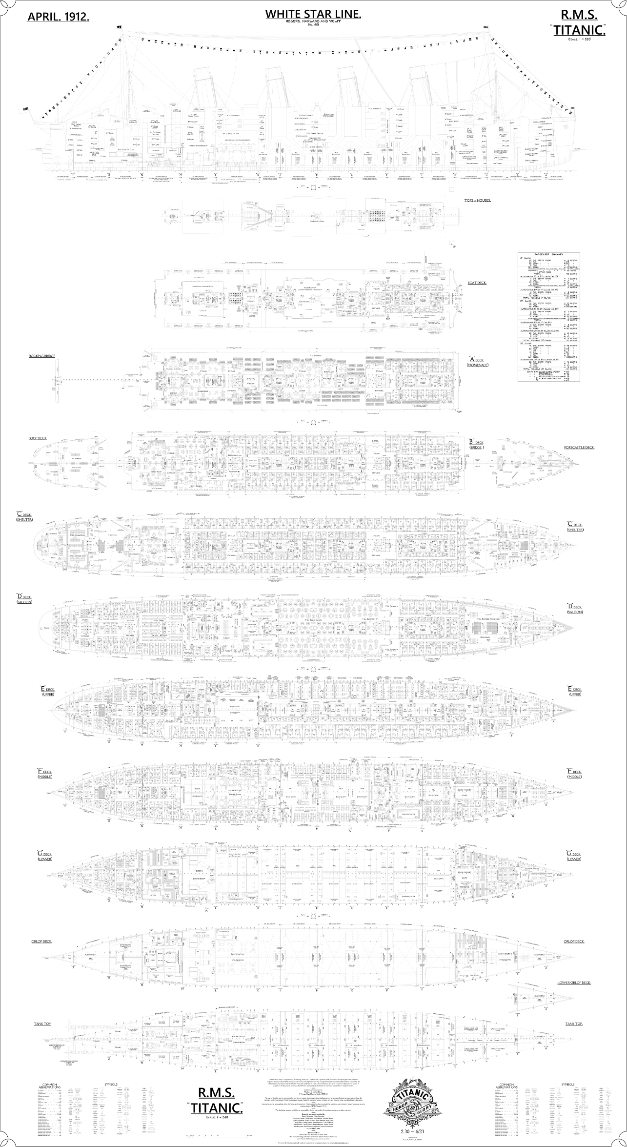 Titanic deck plantitanic deck plan