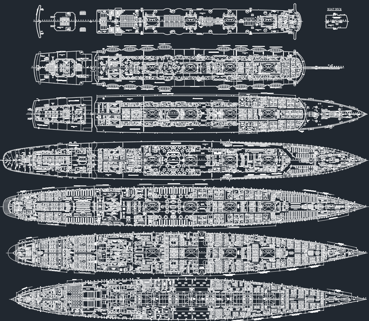 RMS Lusitania 1907: Pre-Order Printed Plan