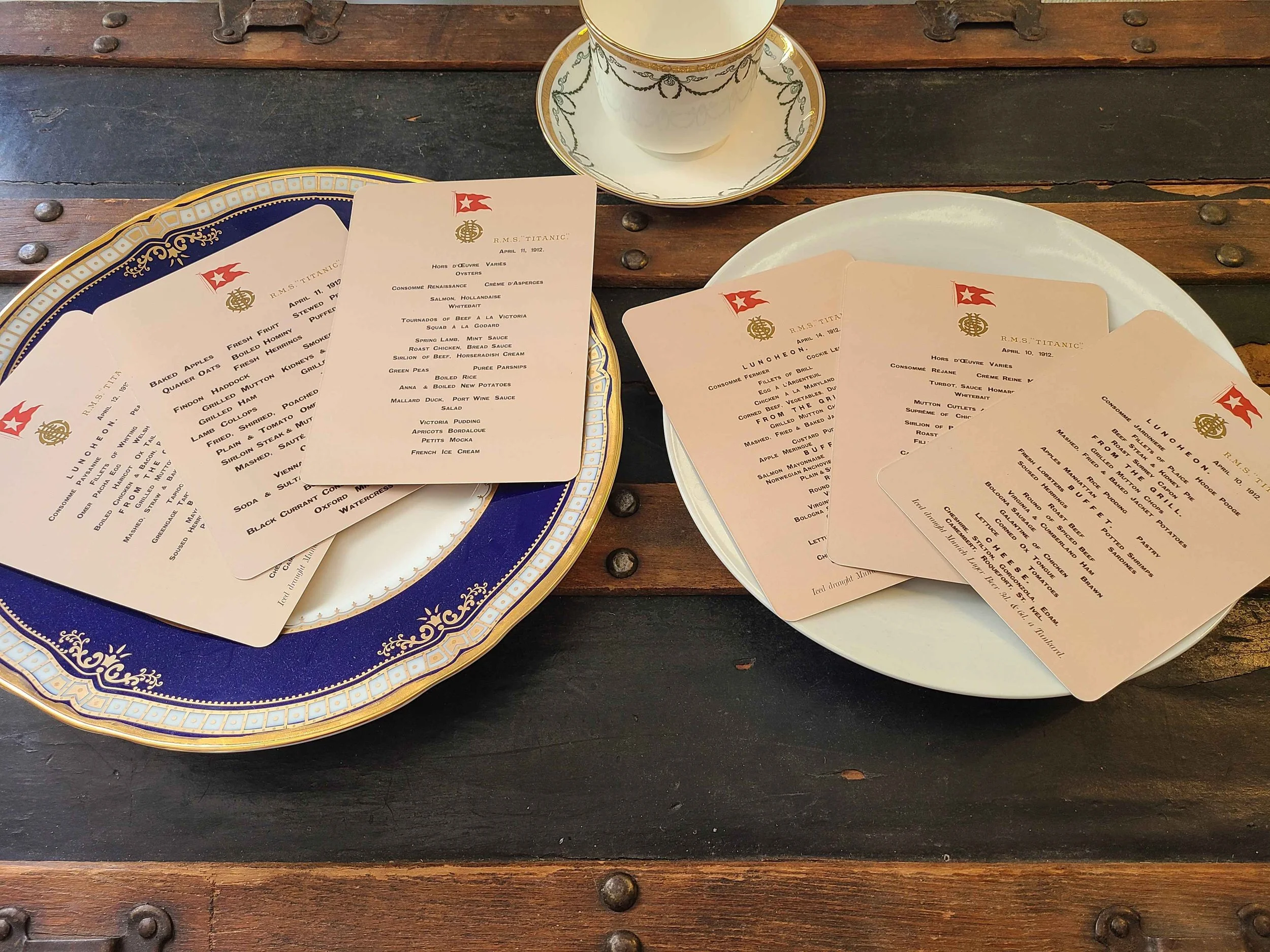First-Class Menu Replicas — Facsimile