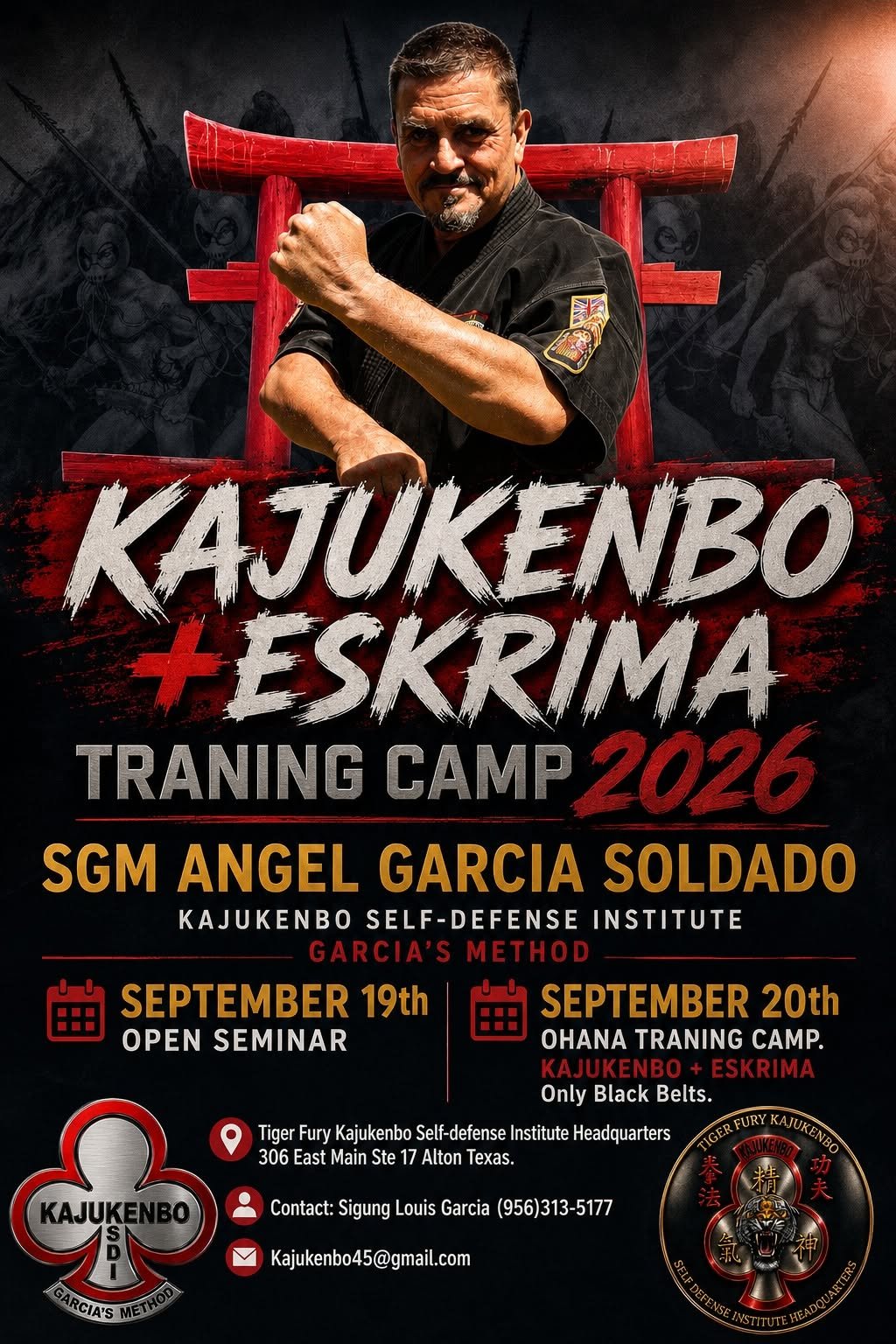 Kajukenbo + Eskrima Training Camp 2026 with SGM Angel Garcia Soldado