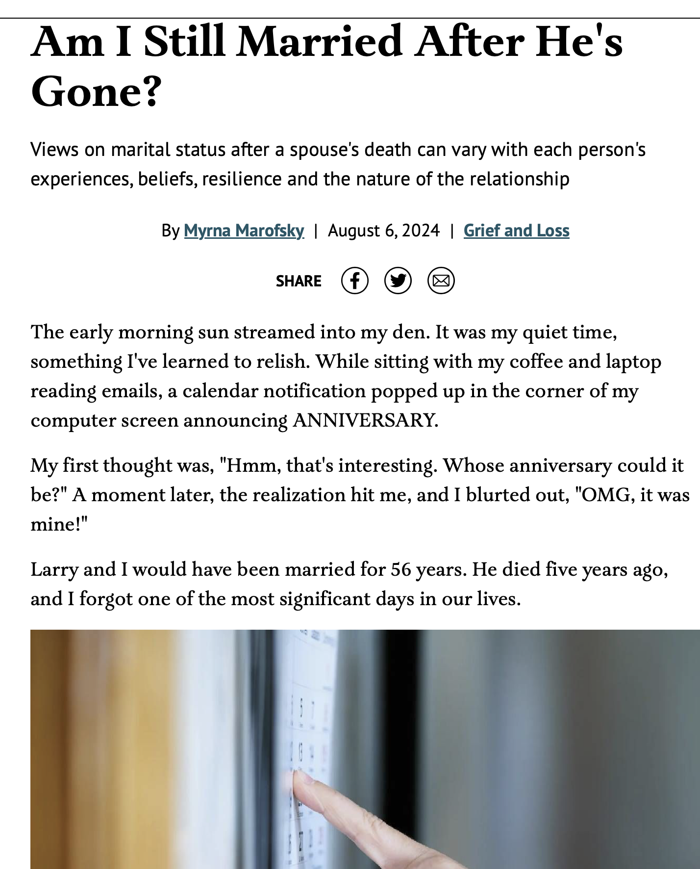 Am I Still Married After He Is Gone?