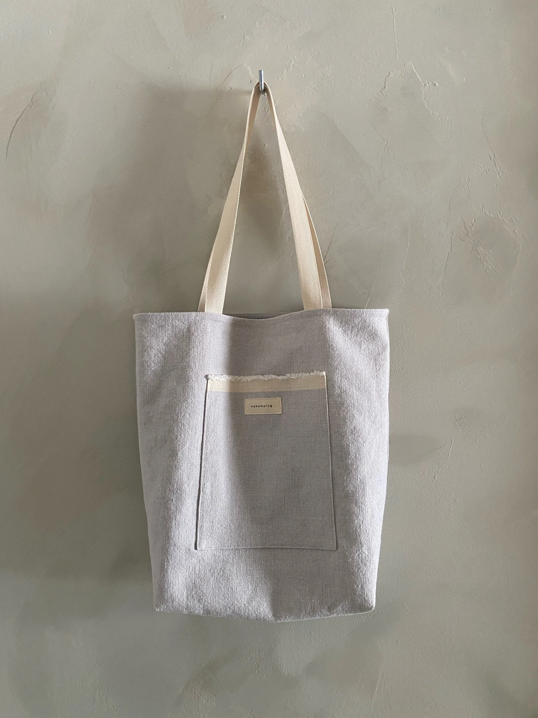 market bag in grey