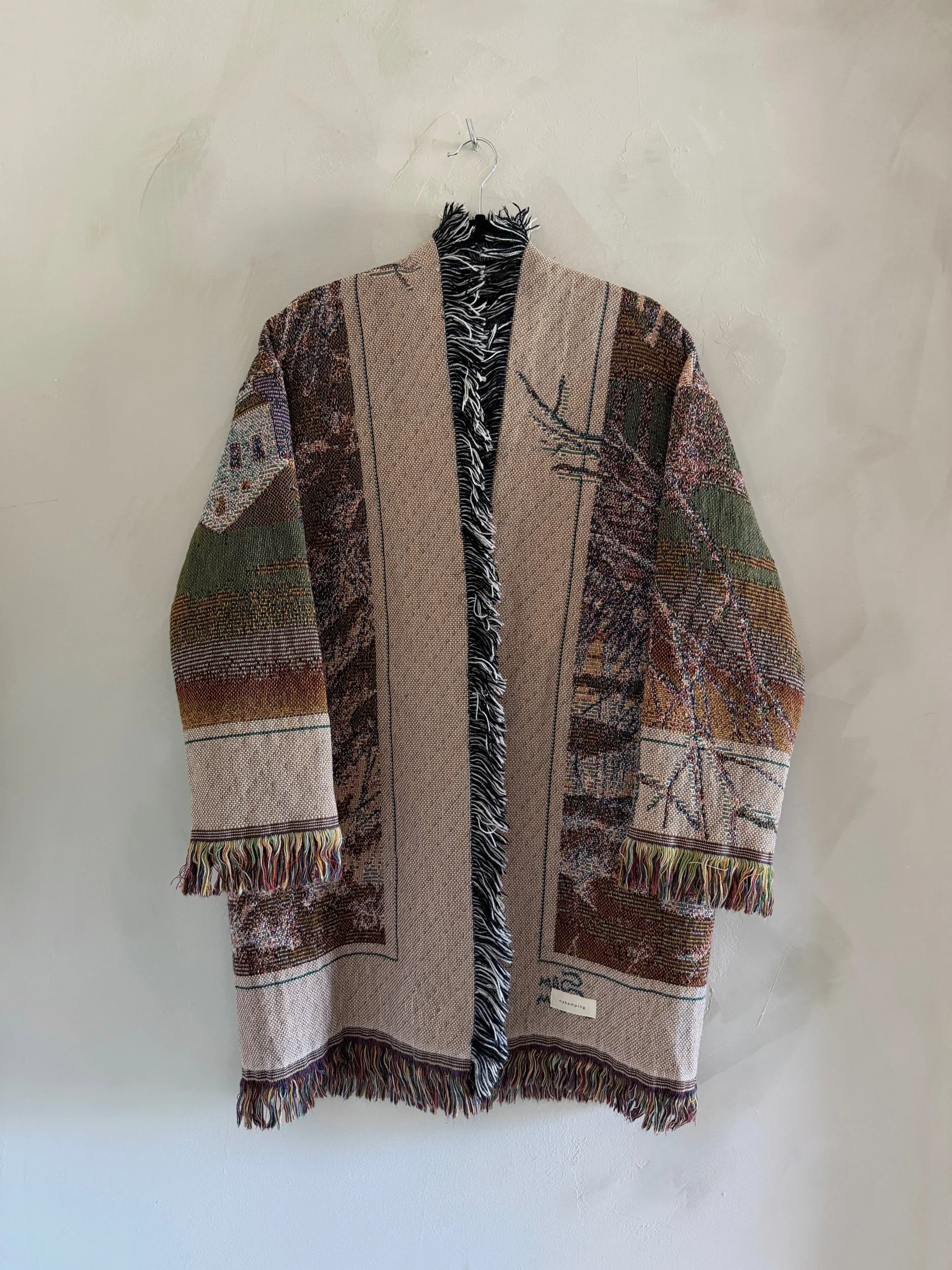 cardigan in cardinal blanket