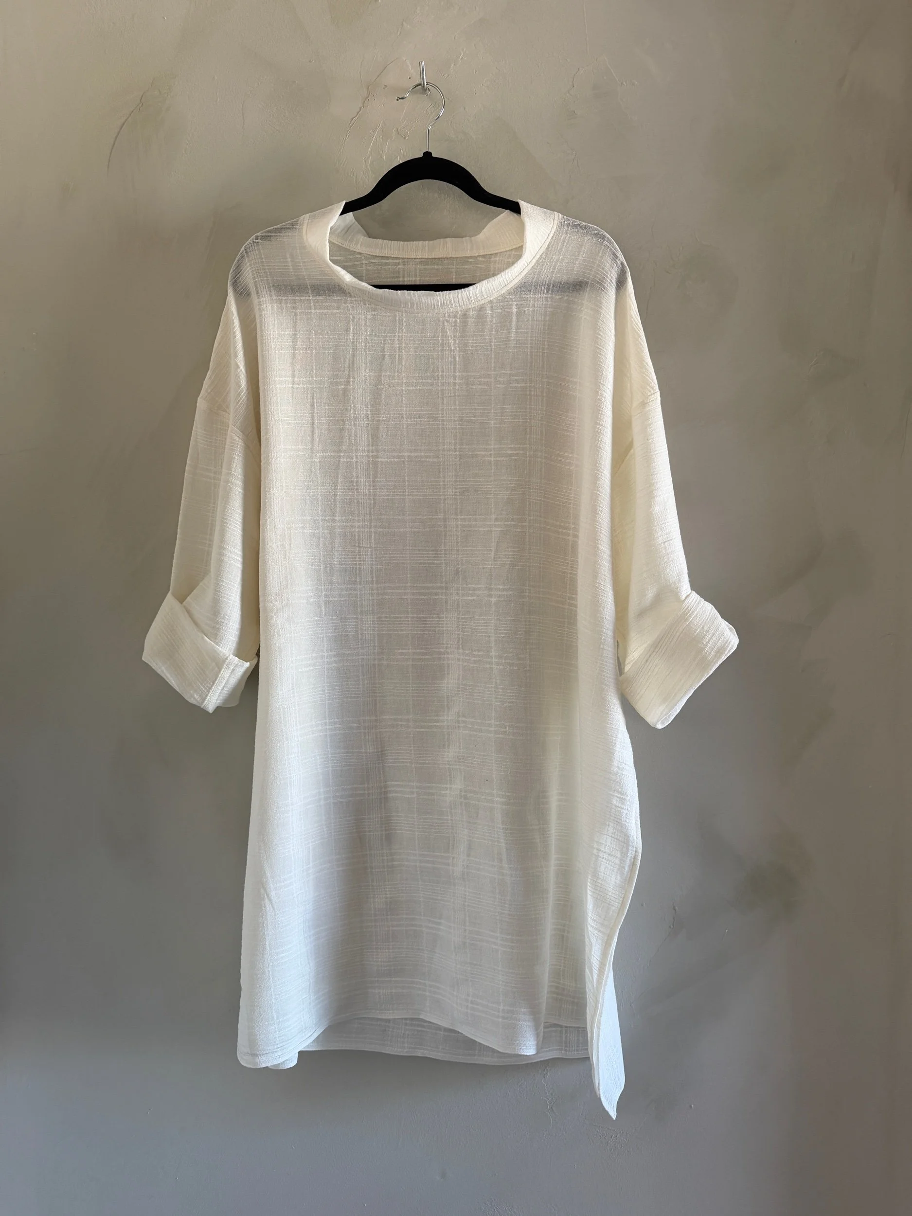 tunic in cream