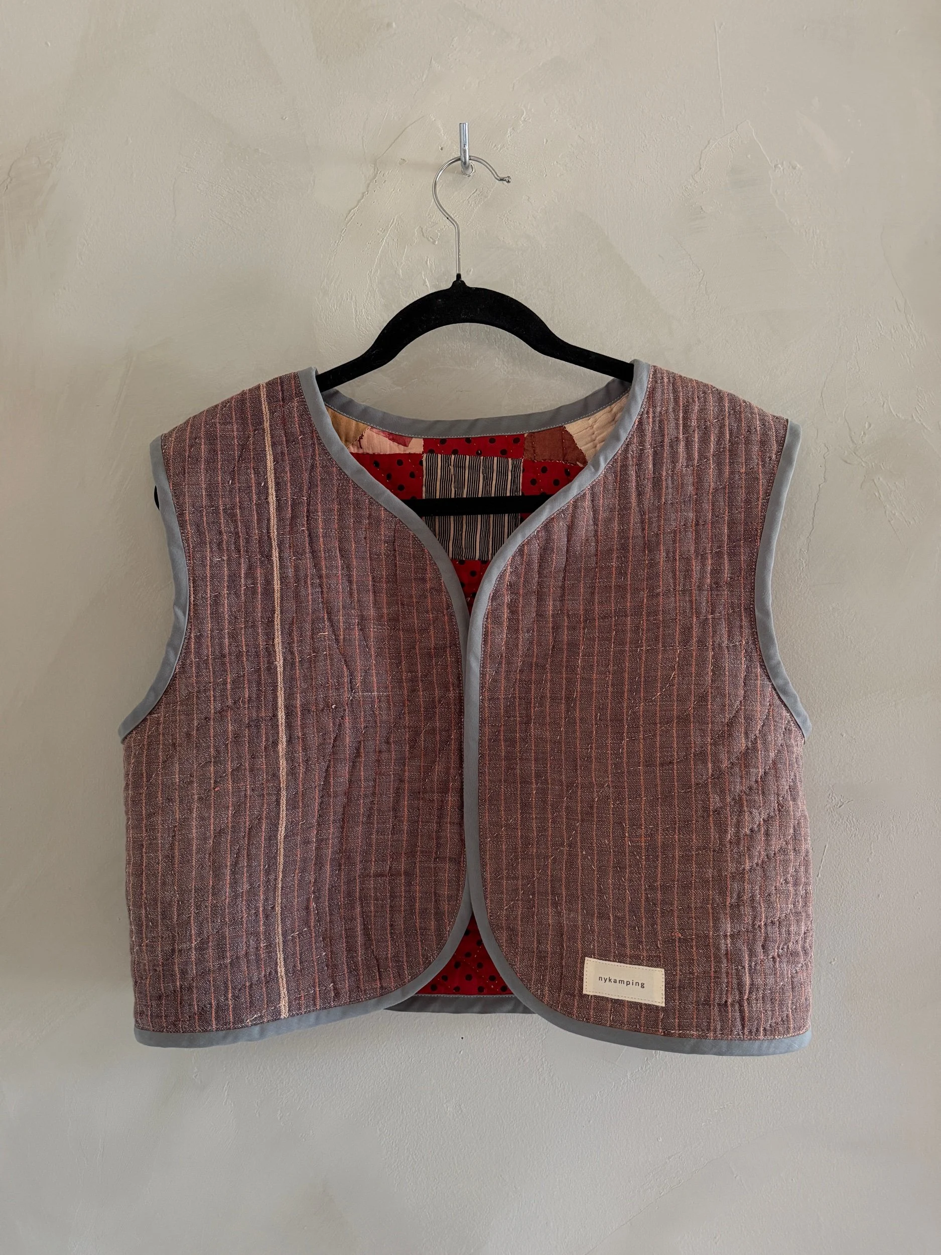 vest in stripe