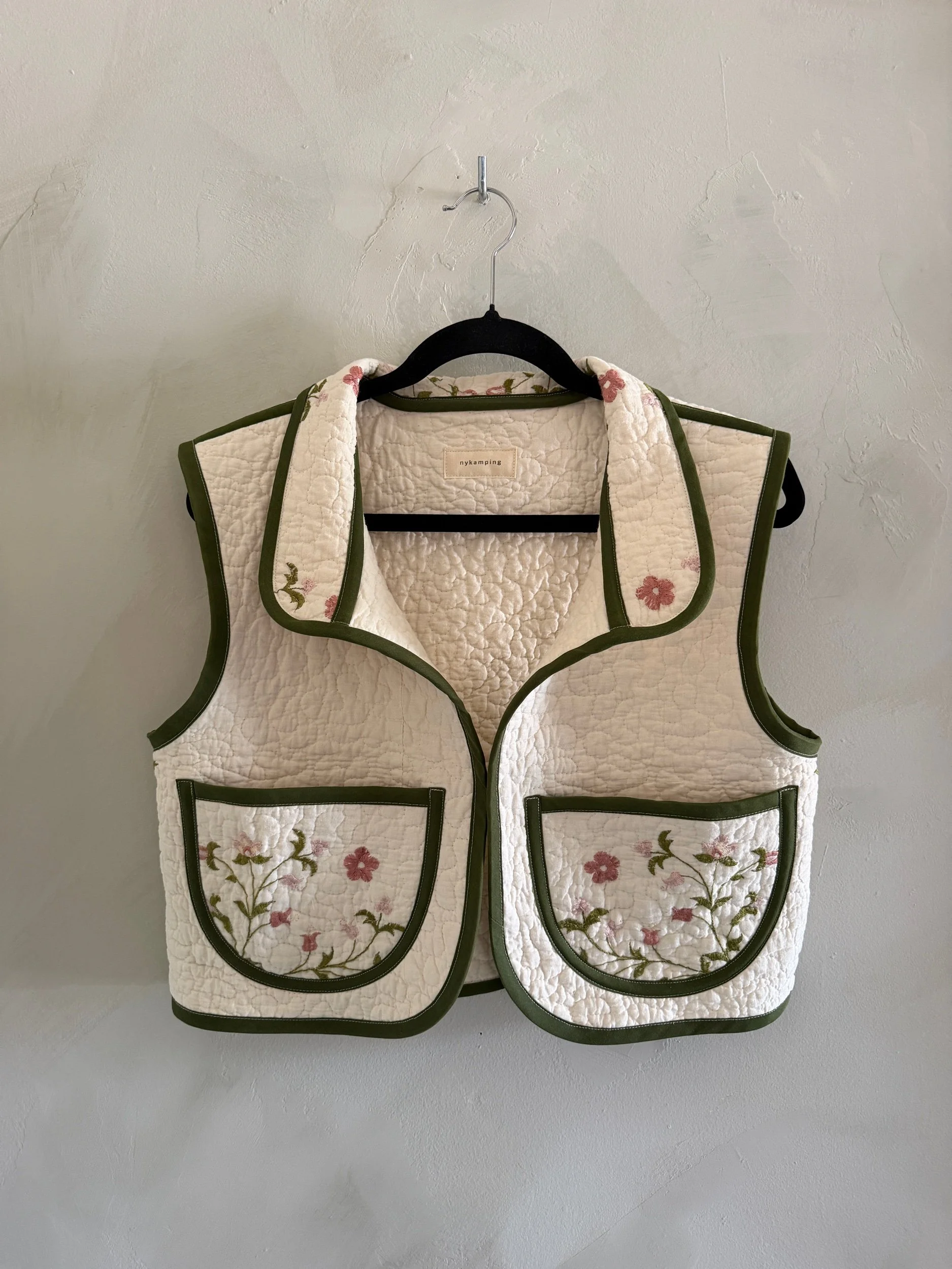 vest in cream