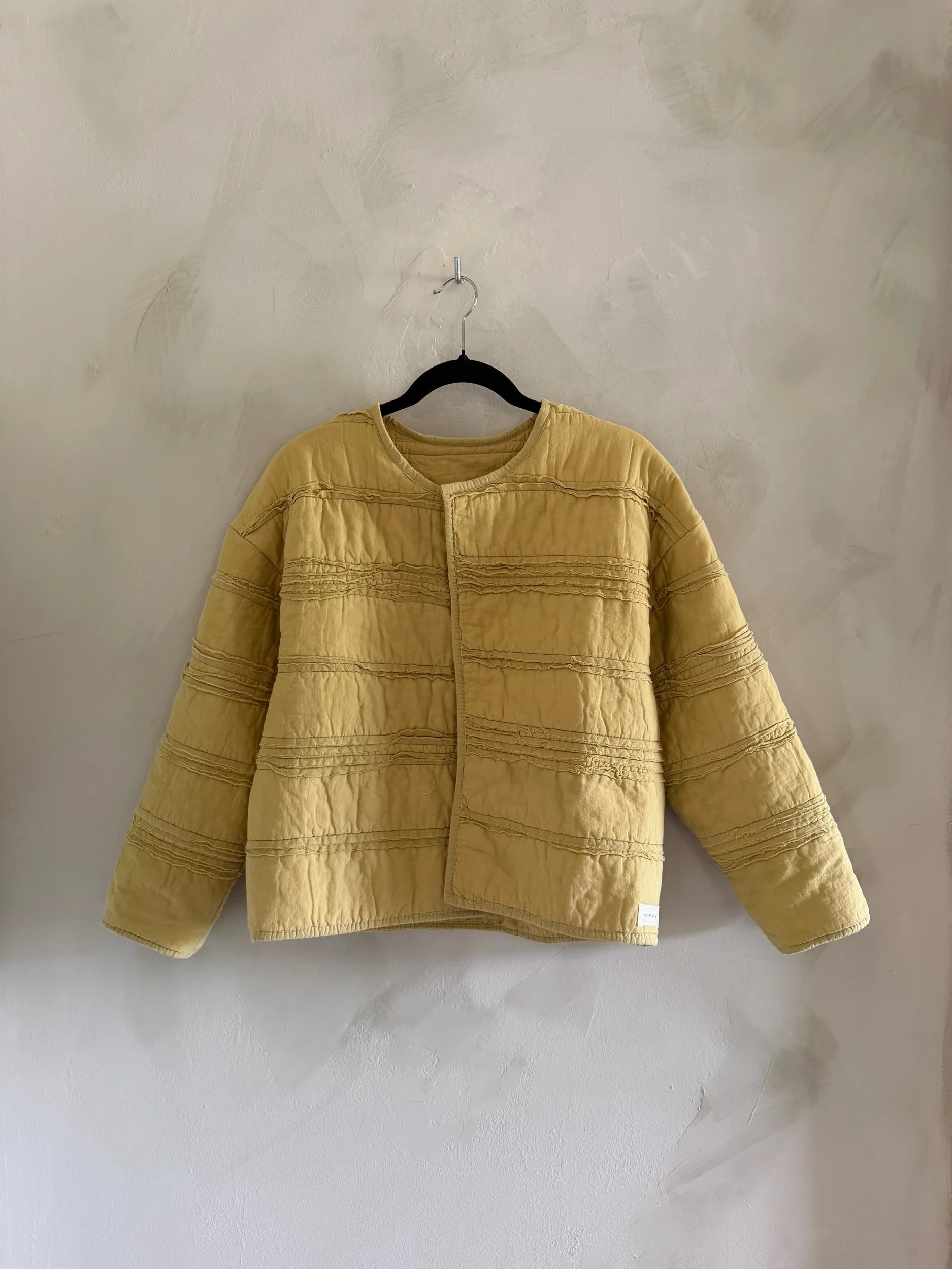 jacket in mustard