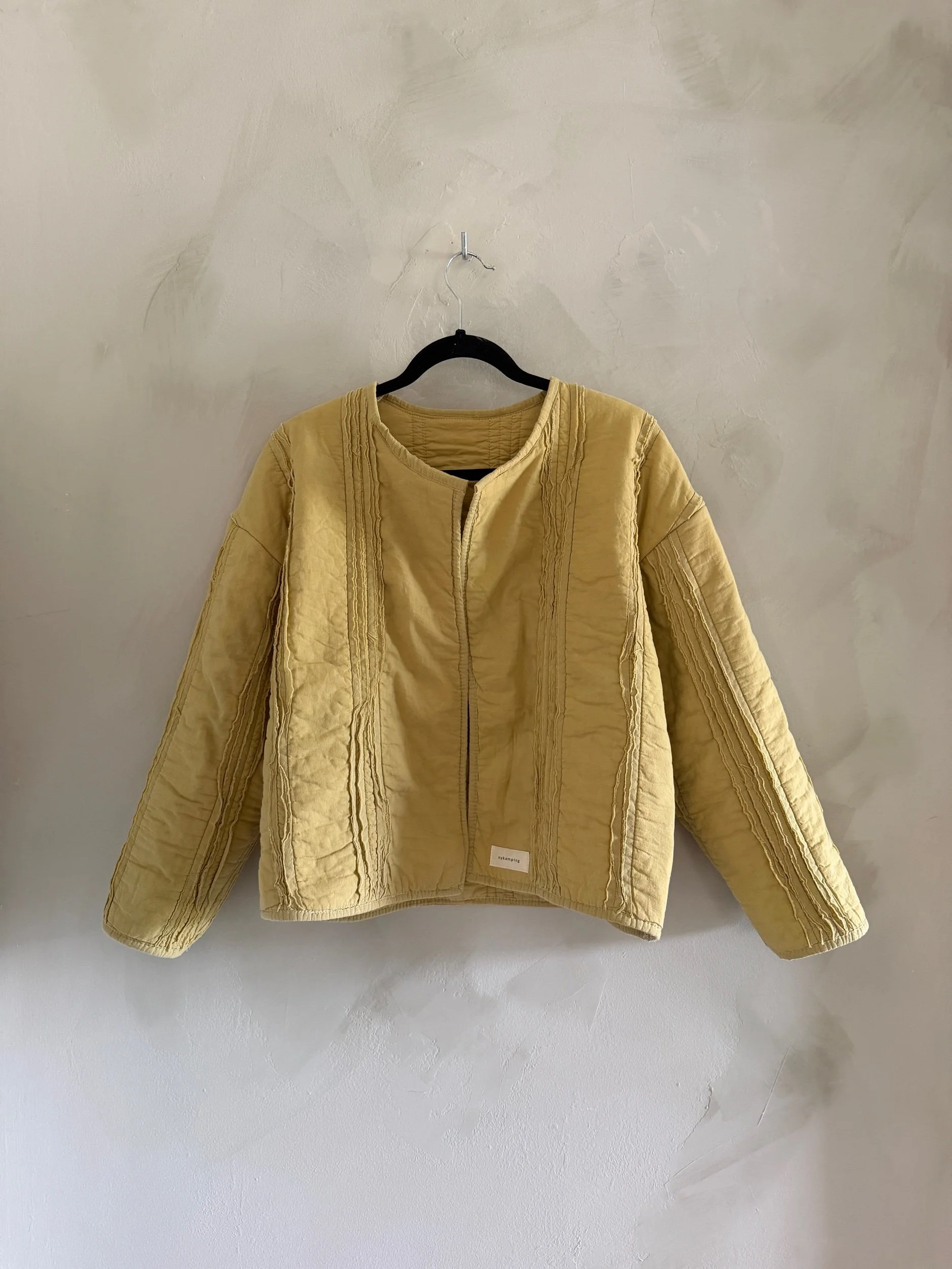 jacket in mustard