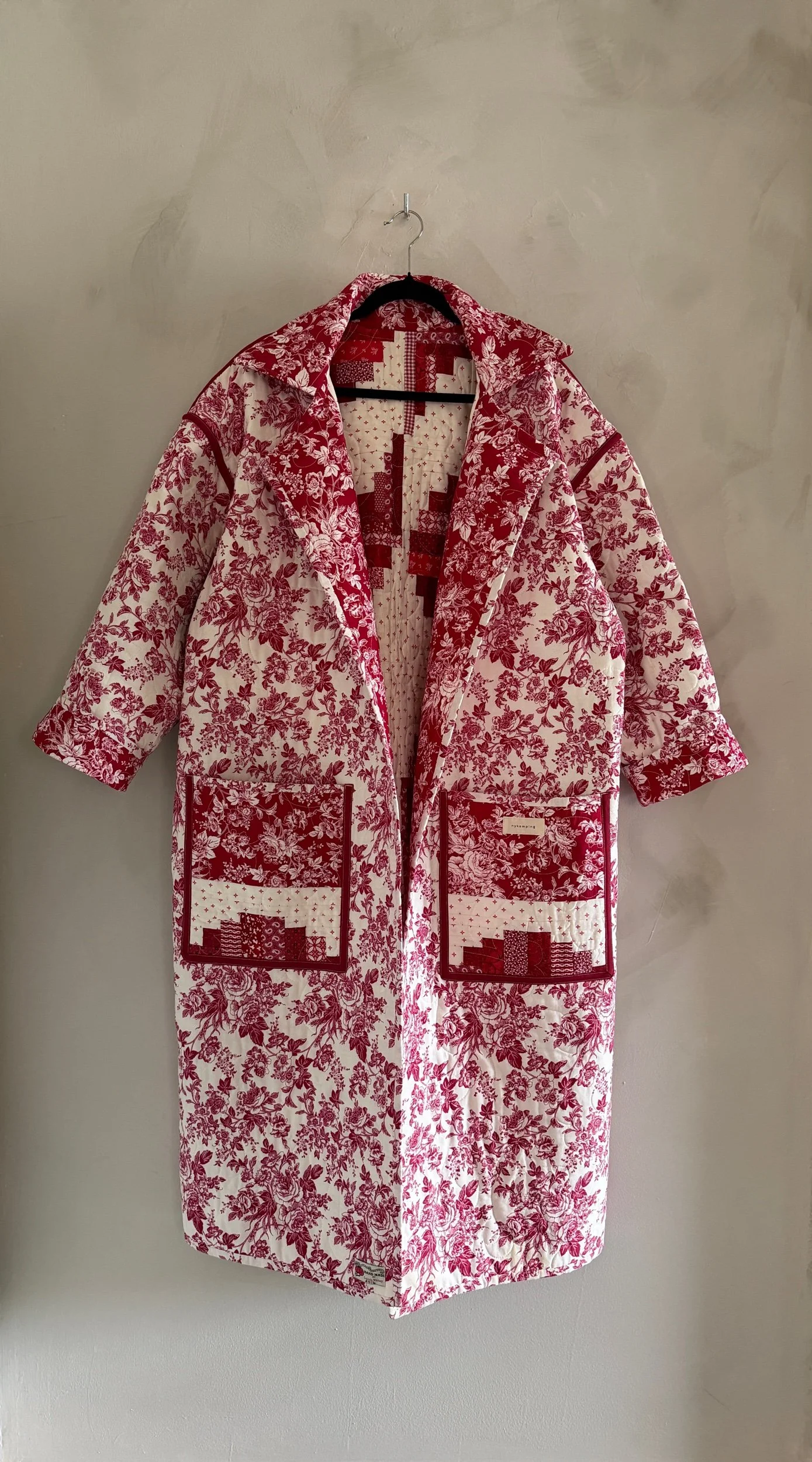 villager jacket in red
