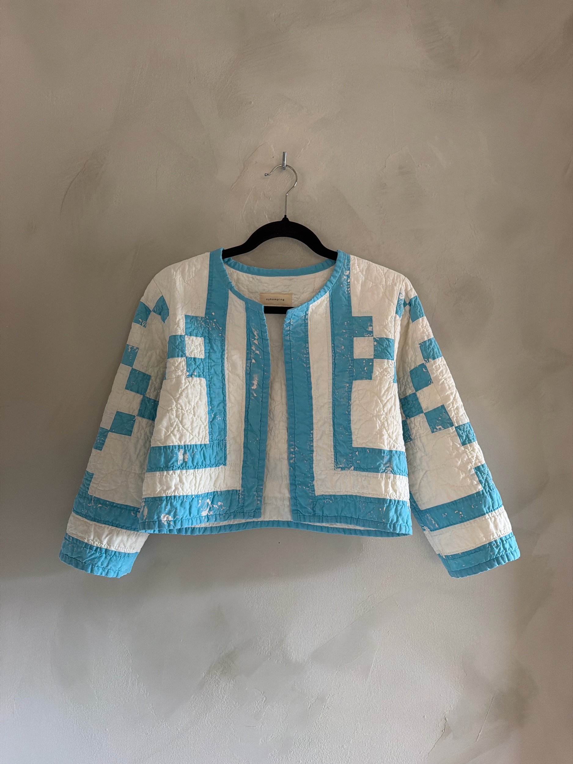 jacket in baby blue