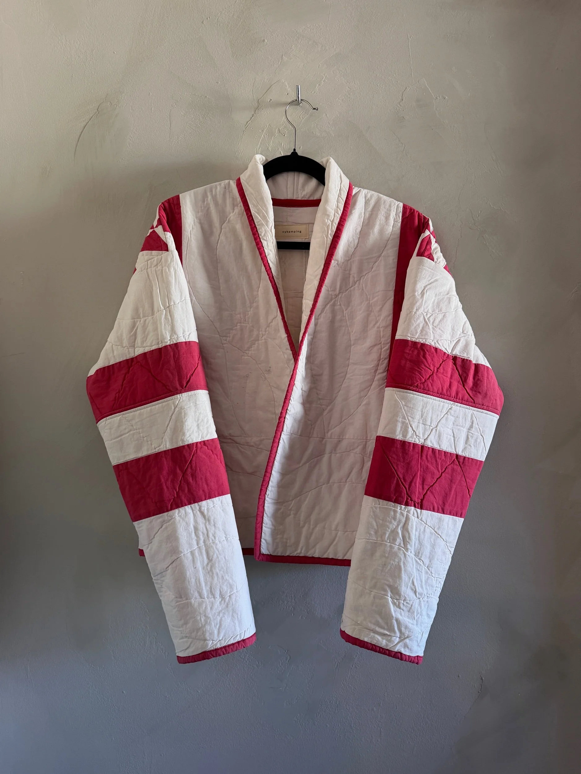 robe jacket in red