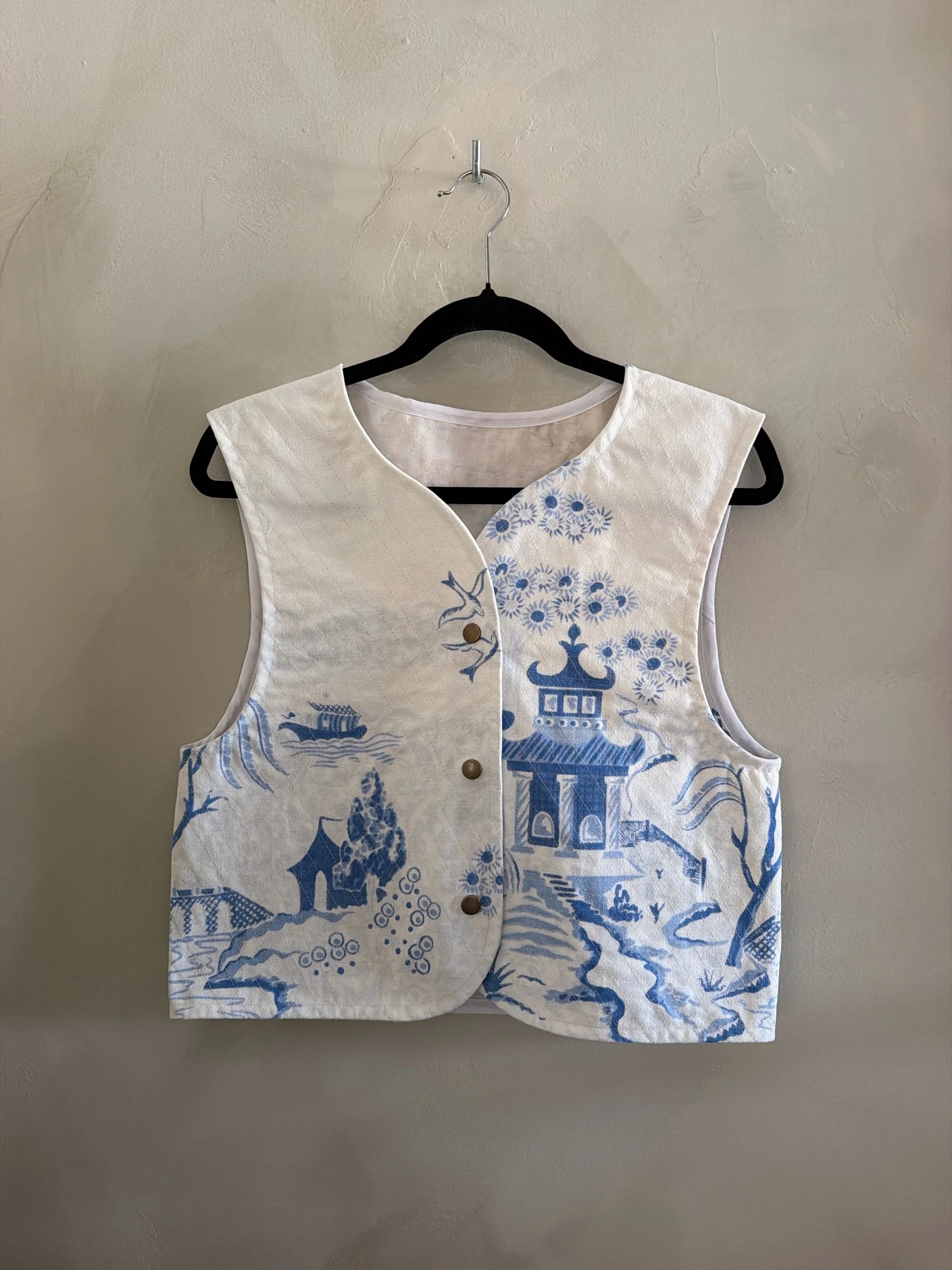 vest in cream
