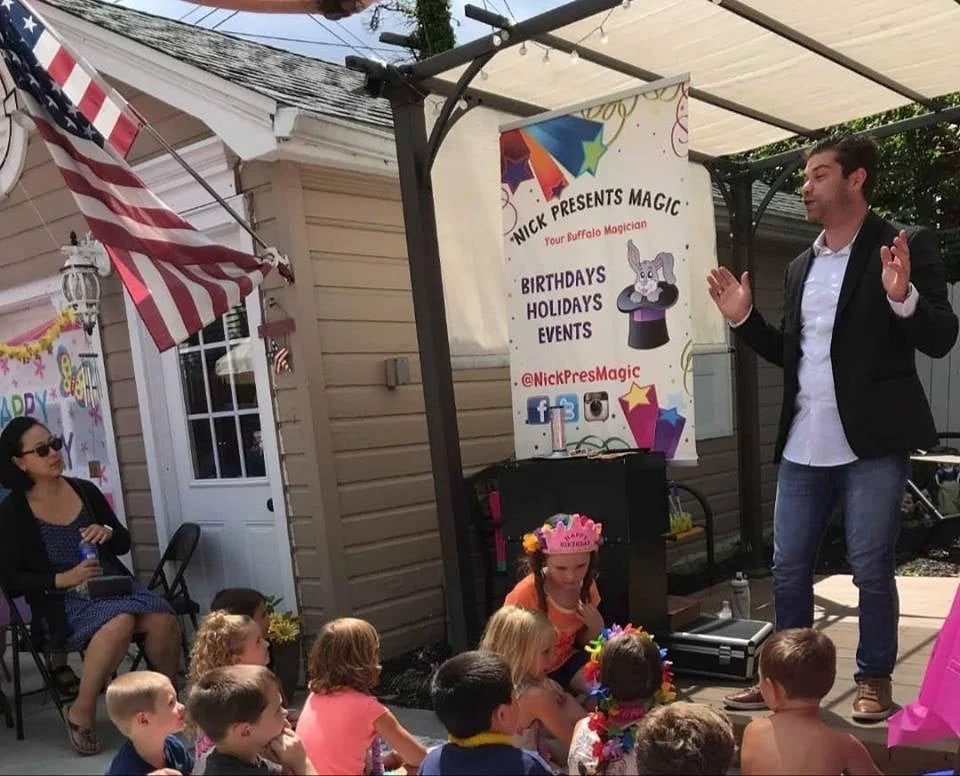 wny magicians for birthdays schools
