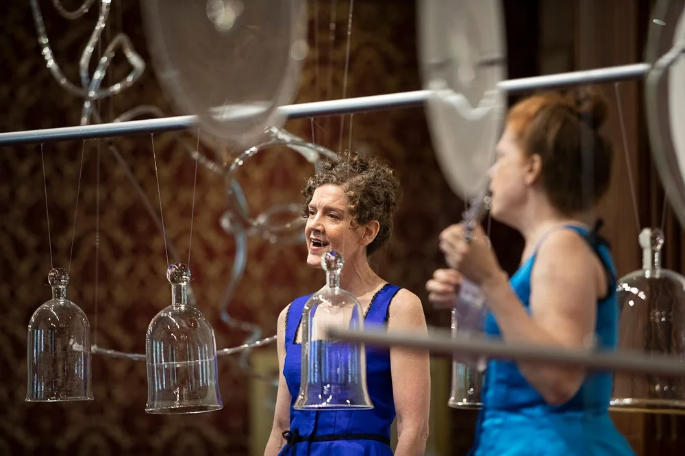 Martha McDonald singing Victorian parlor museum in Phantom Frequencies