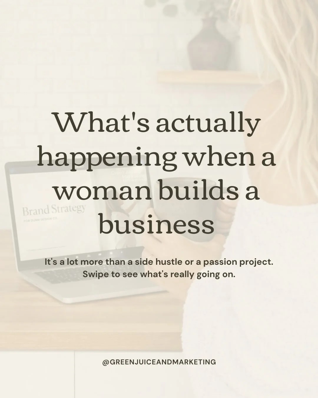 This is what building a business actually looks like for most of the women I know.

Not the highlight reel. Not the revenue screenshots. The real stuff: the nervous system work, the schedule that finally fits her life, the quiet decision to stop shri