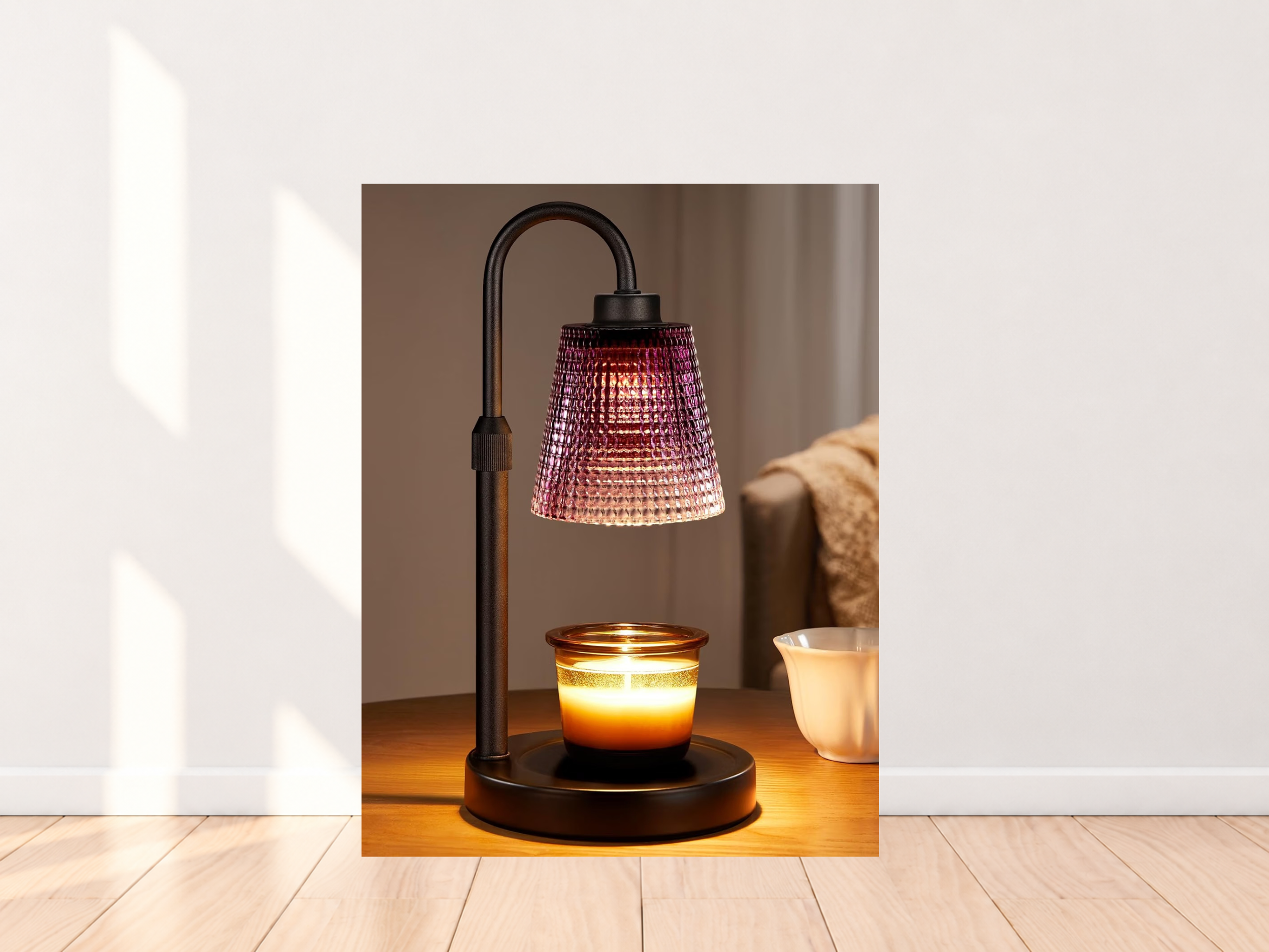 Purple Candle Warmer Lamp