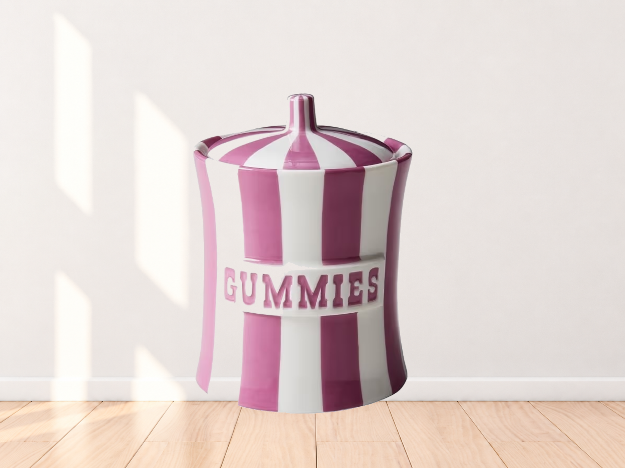 Jonathan Adler Vice Gummies Porcelain Canister with Lid