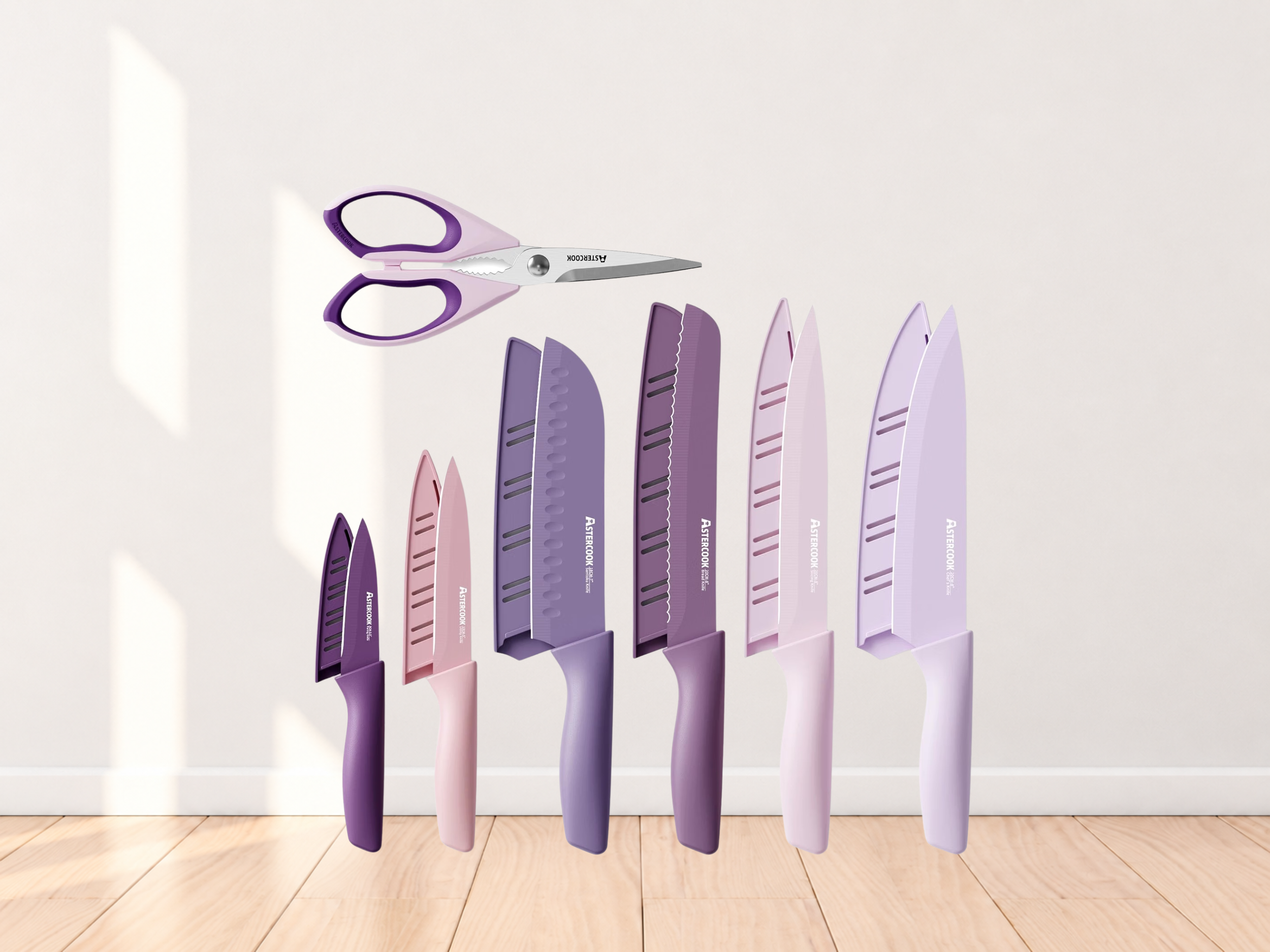 13 Pieces Kitchen Knives Set