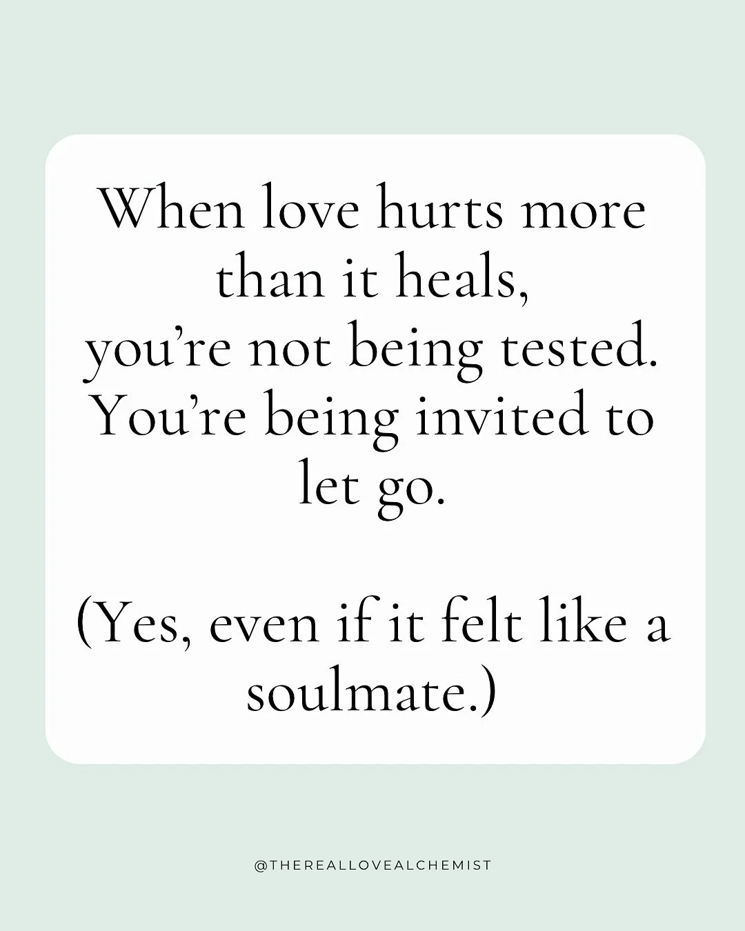 Sometimes the most spiritual decision
is to leave what once felt sacred.

Because real healing doesn&rsquo;t happen
by holding on to the past.

It happens when we reclaim the part of us
that got entangled in it.

This week in Alchemy Week: Leaving Ex