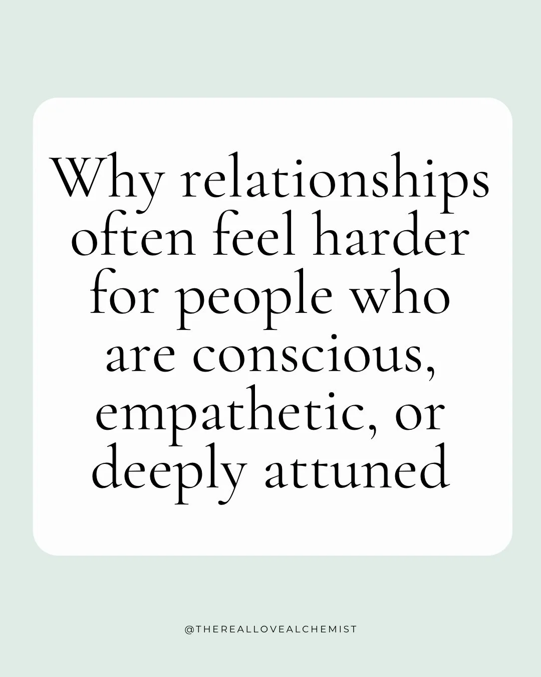 What shifted things for me wasn&rsquo;t trying to fix the relationship.

It was healing what was happening in ME.

I worked on my triggers, I softened the parts of me that braced for conflict or misattunement, I expanded my capacity to give love, but
