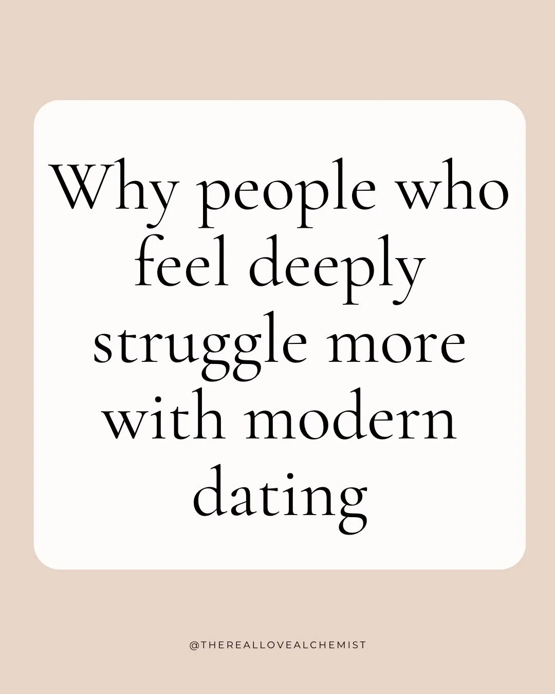 If you feel deeply, dating today can feel like a lot of emotional whiplash.

One day you feel connected and hopeful. The next day you&rsquo;re wondering why the energy changed, why the texts slowed down, or why someone who felt present suddenly feels